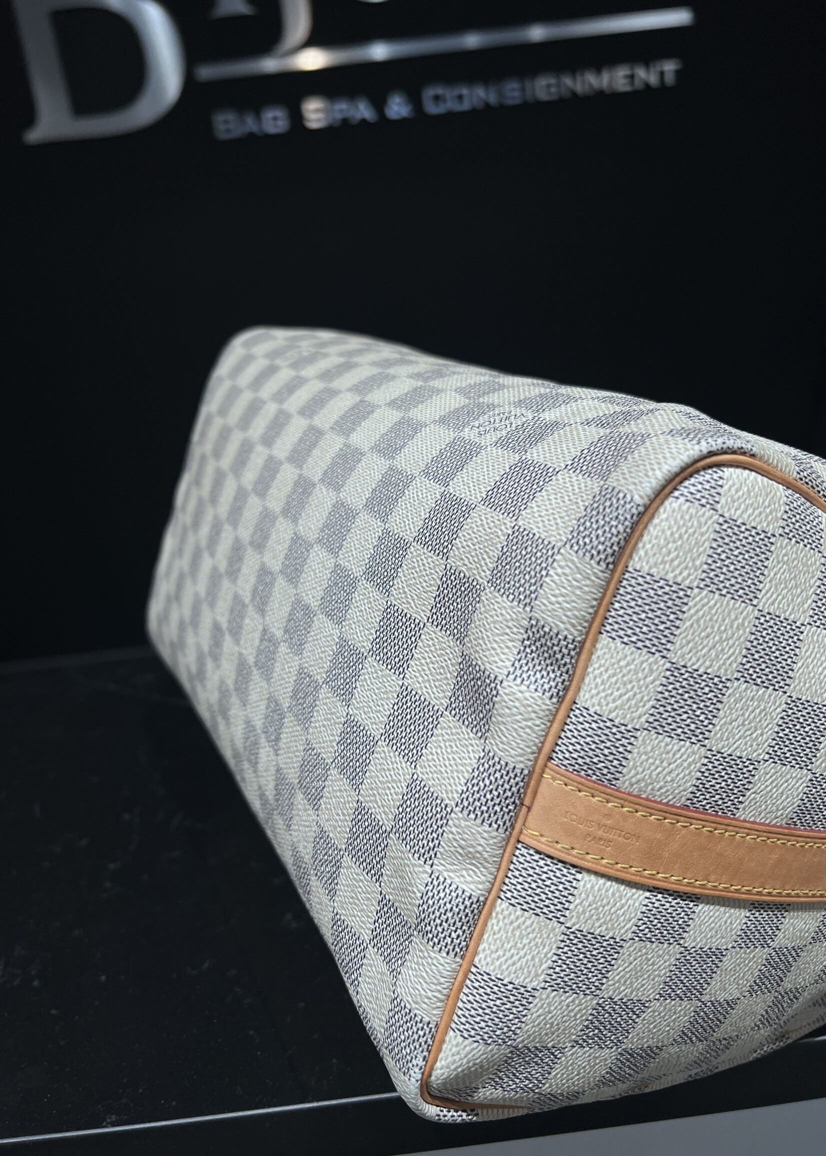 Louis Vuitton SOLD - Louis Vuitton Speedy 30 Bandouliere Damier Azur