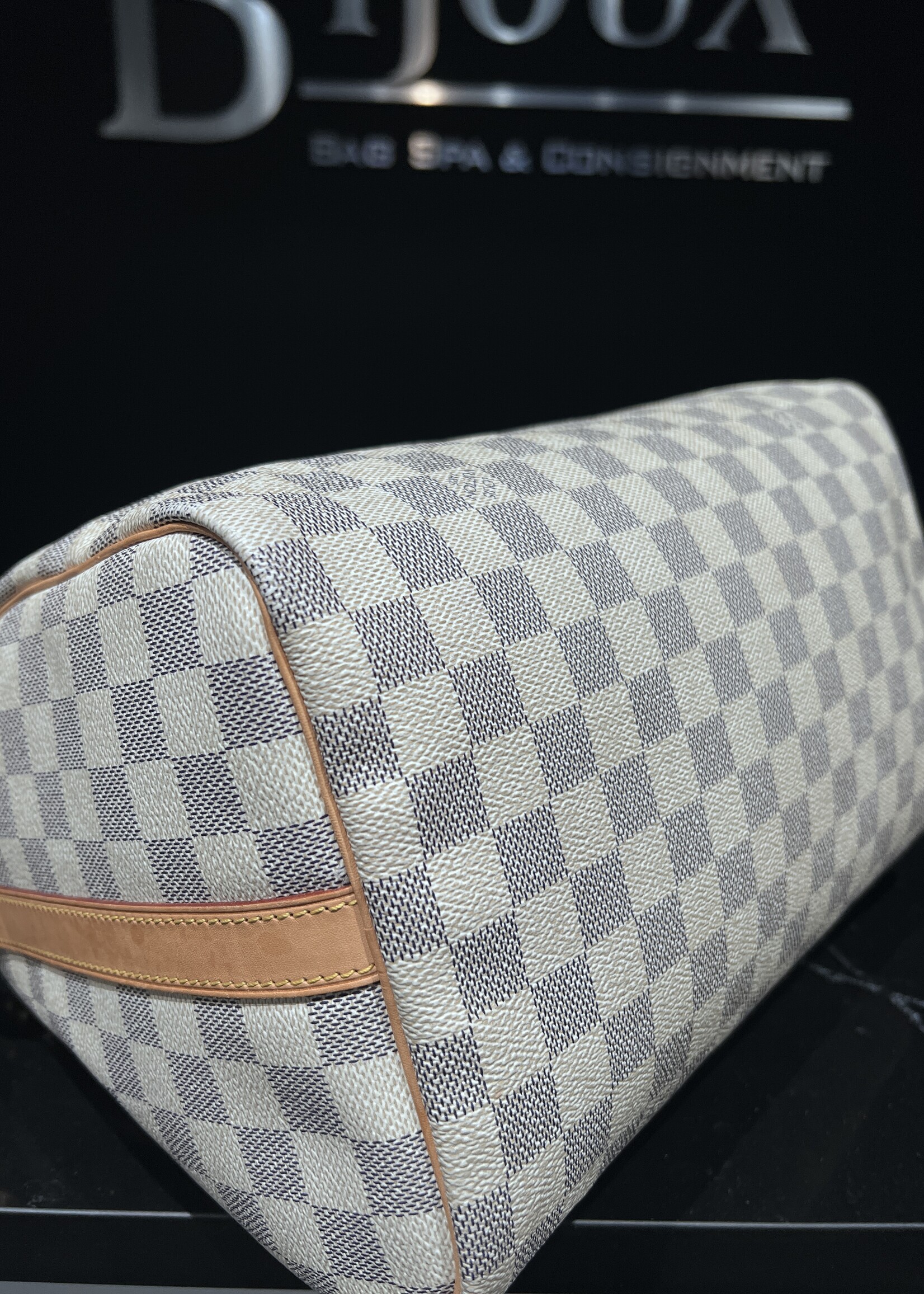Louis Vuitton SOLD - Louis Vuitton Speedy 30 Bandouliere Damier Azur
