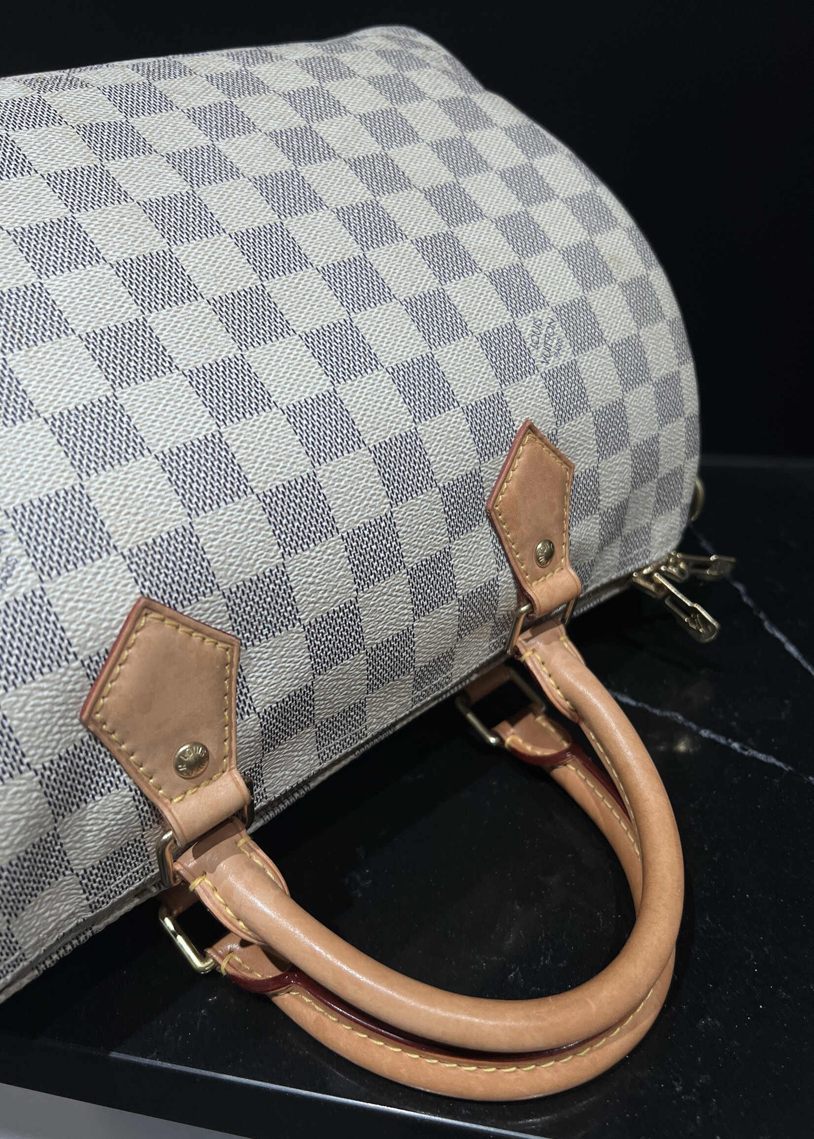 Louis Vuitton SOLD - Louis Vuitton Speedy 30 Bandouliere Damier Azur