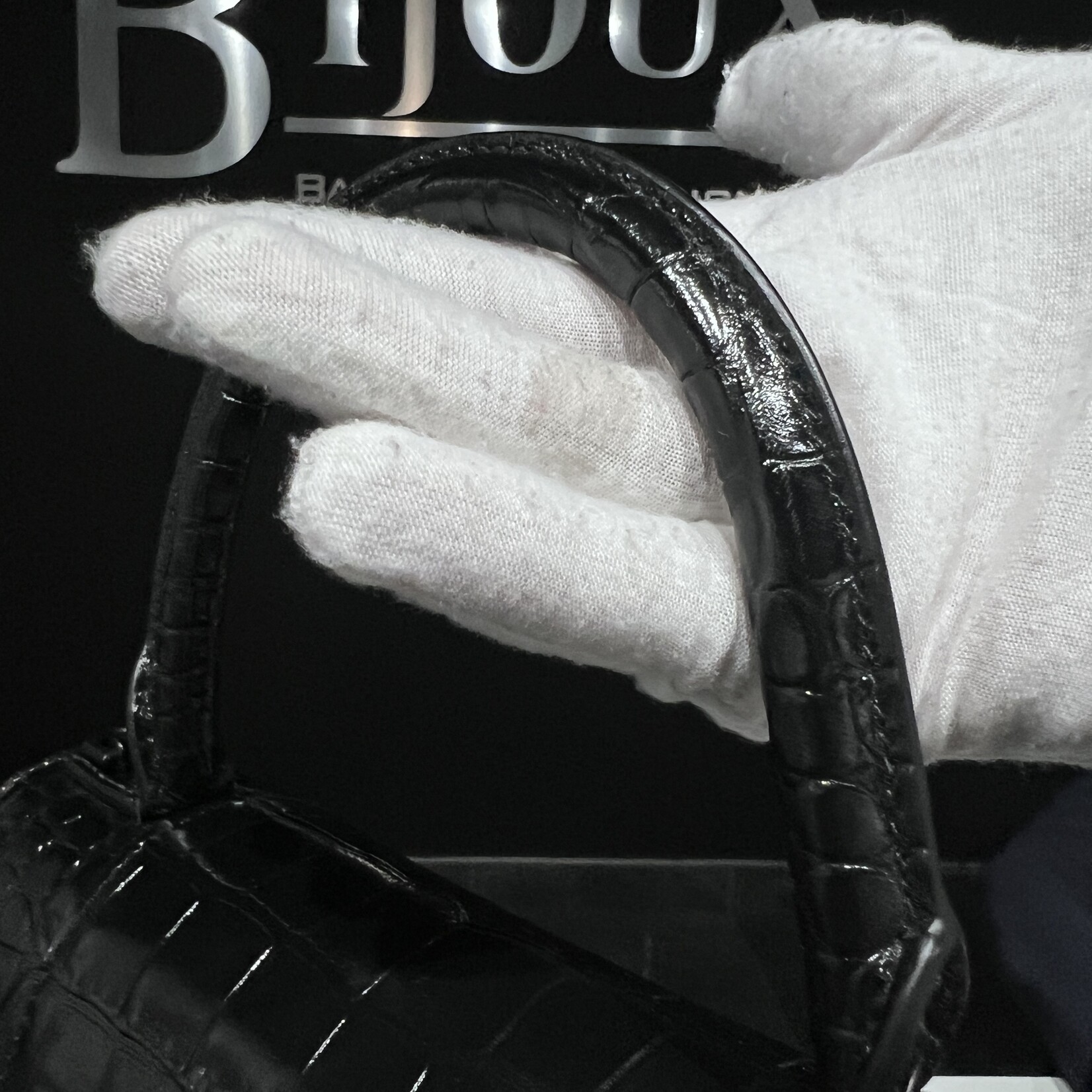 Balenciaga SOLD- Balenciaga Hourglass Black Croc