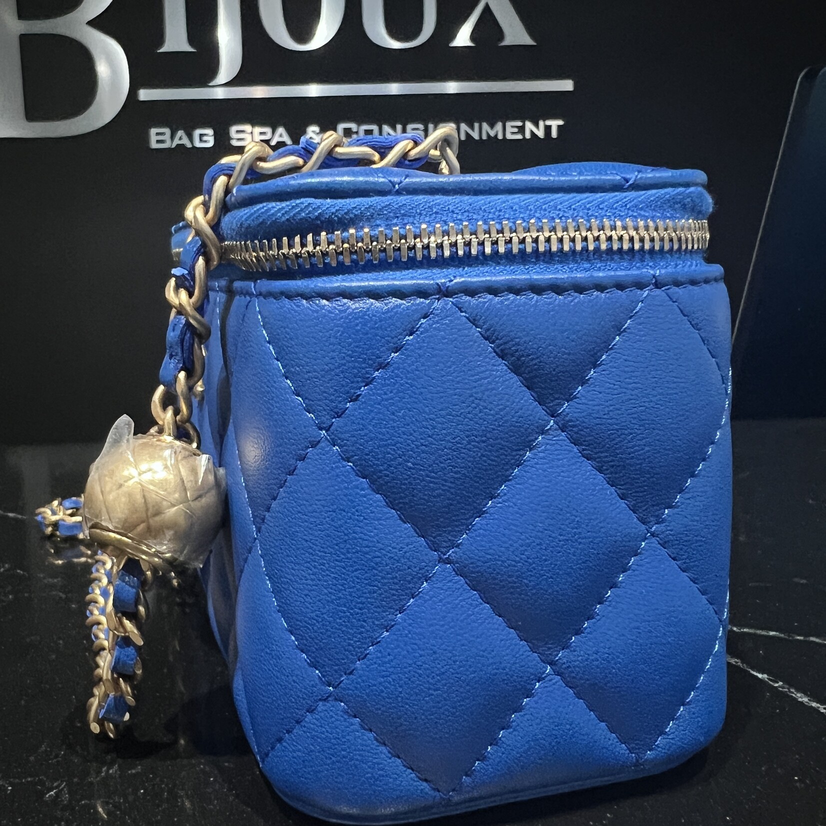 Chanel SOLD - Chanel Vanity Pearl Blue