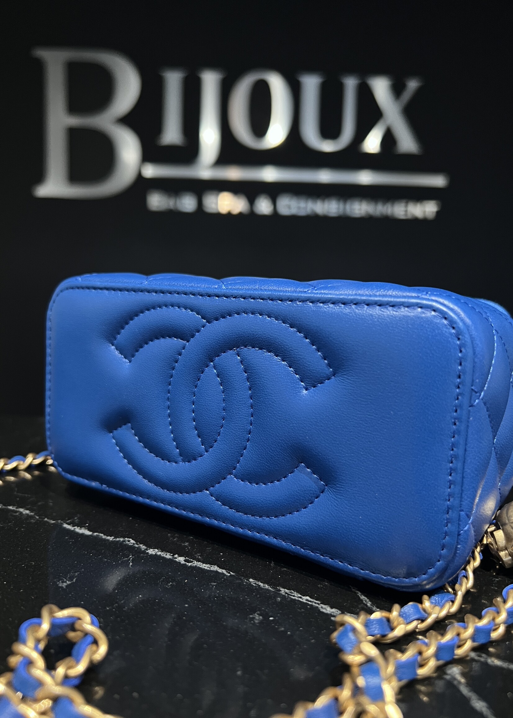 Chanel SOLD - Chanel Vanity Pearl Blue
