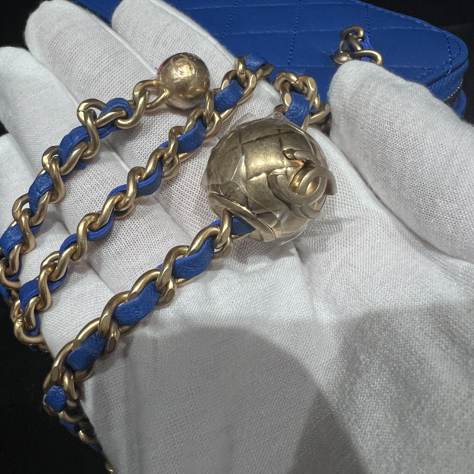 Chanel SOLD - Chanel Vanity Pearl Blue