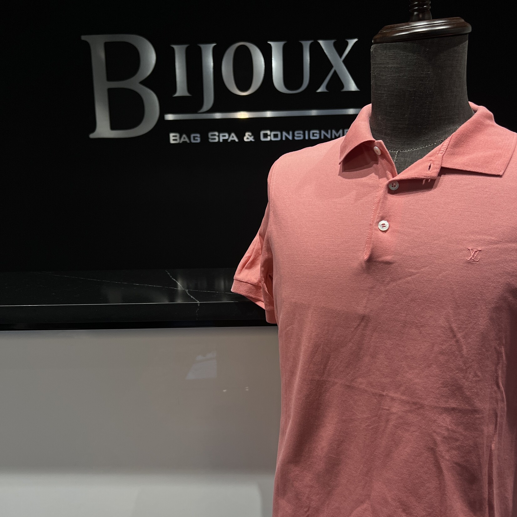 Louis Vuitton Louis Vuitton Cotton Polo L - Salmon