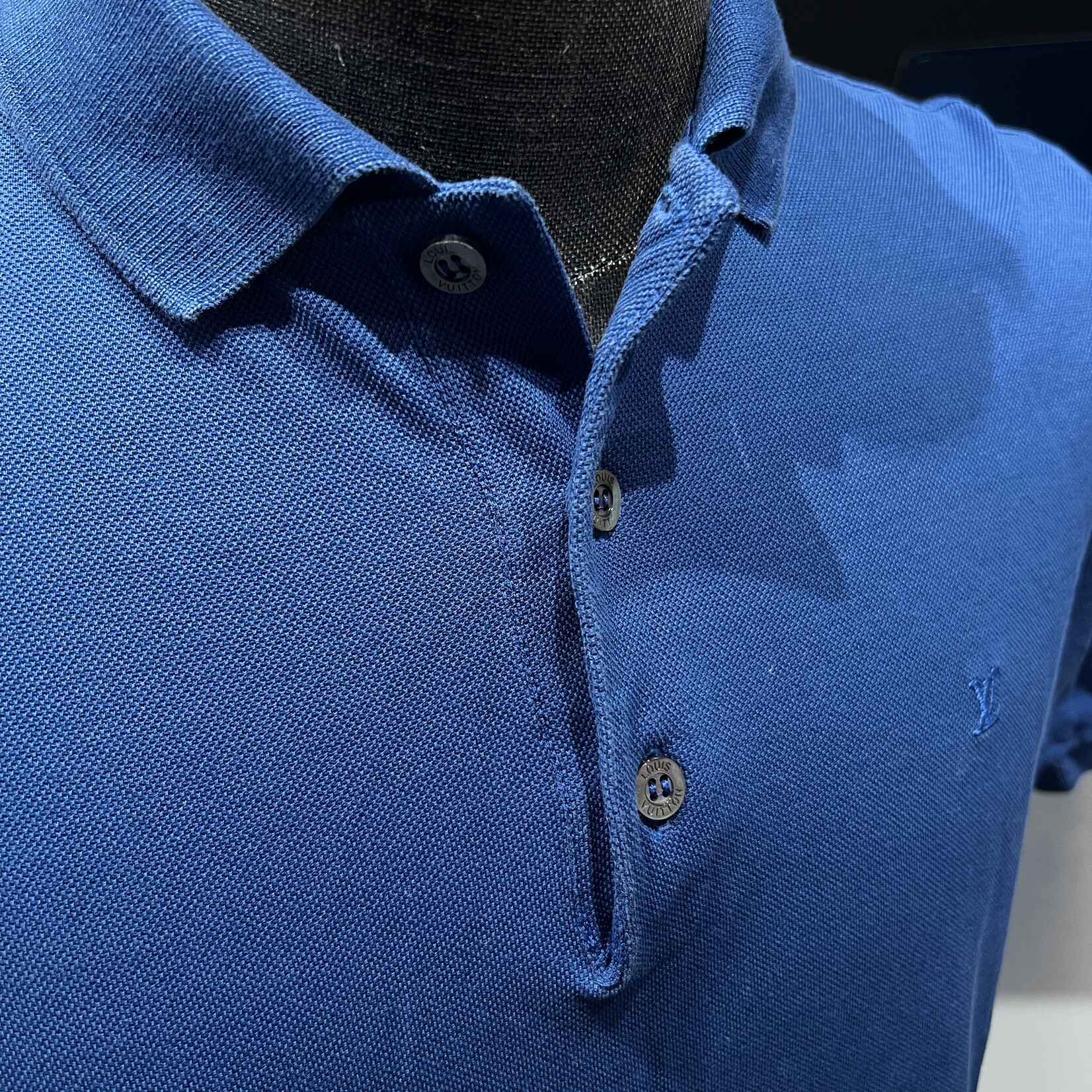 Louis Vuitton Louis Vuitton Cotton Polo L - Blue