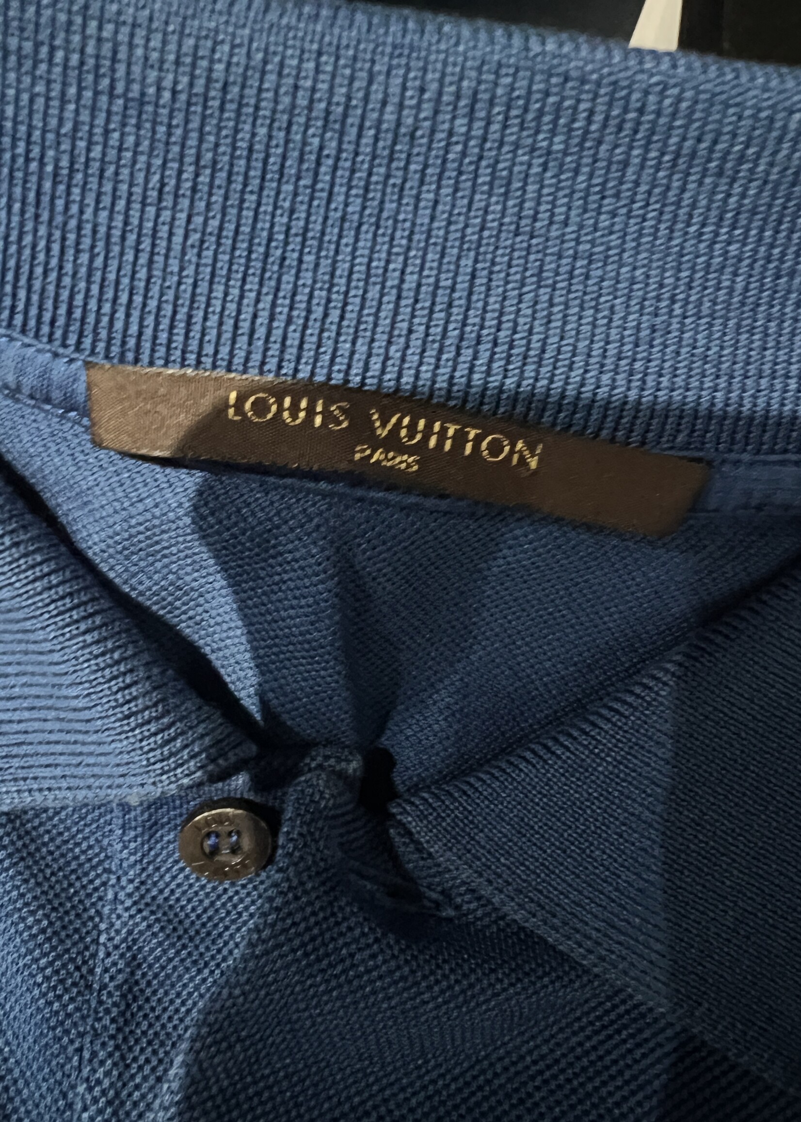 Louis Vuitton Louis Vuitton Cotton Polo L - Blue