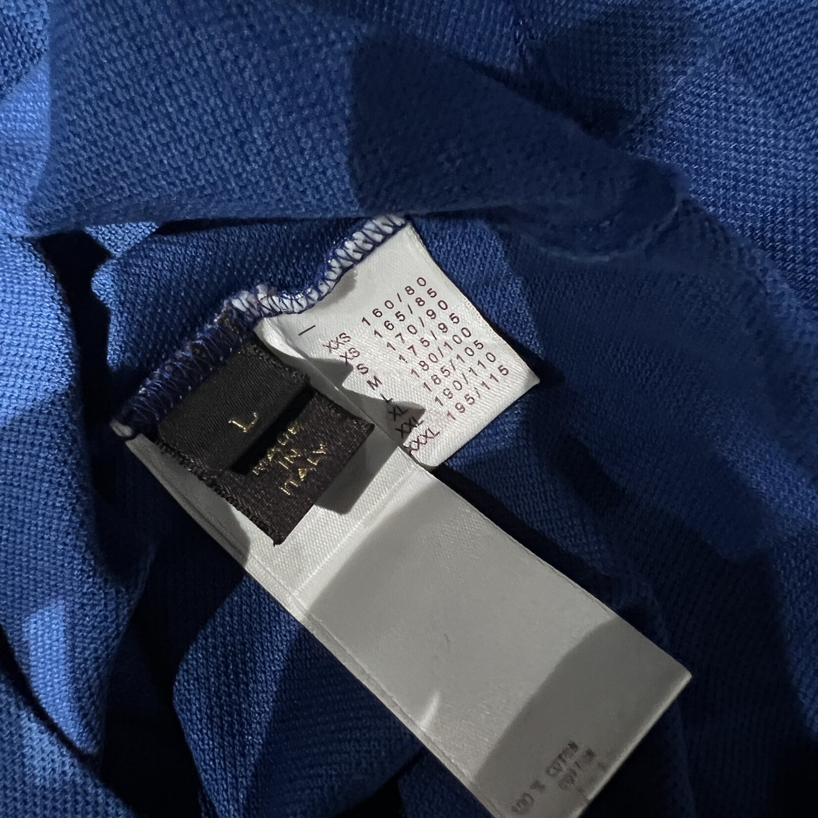 Louis Vuitton Louis Vuitton Cotton Polo L - Blue