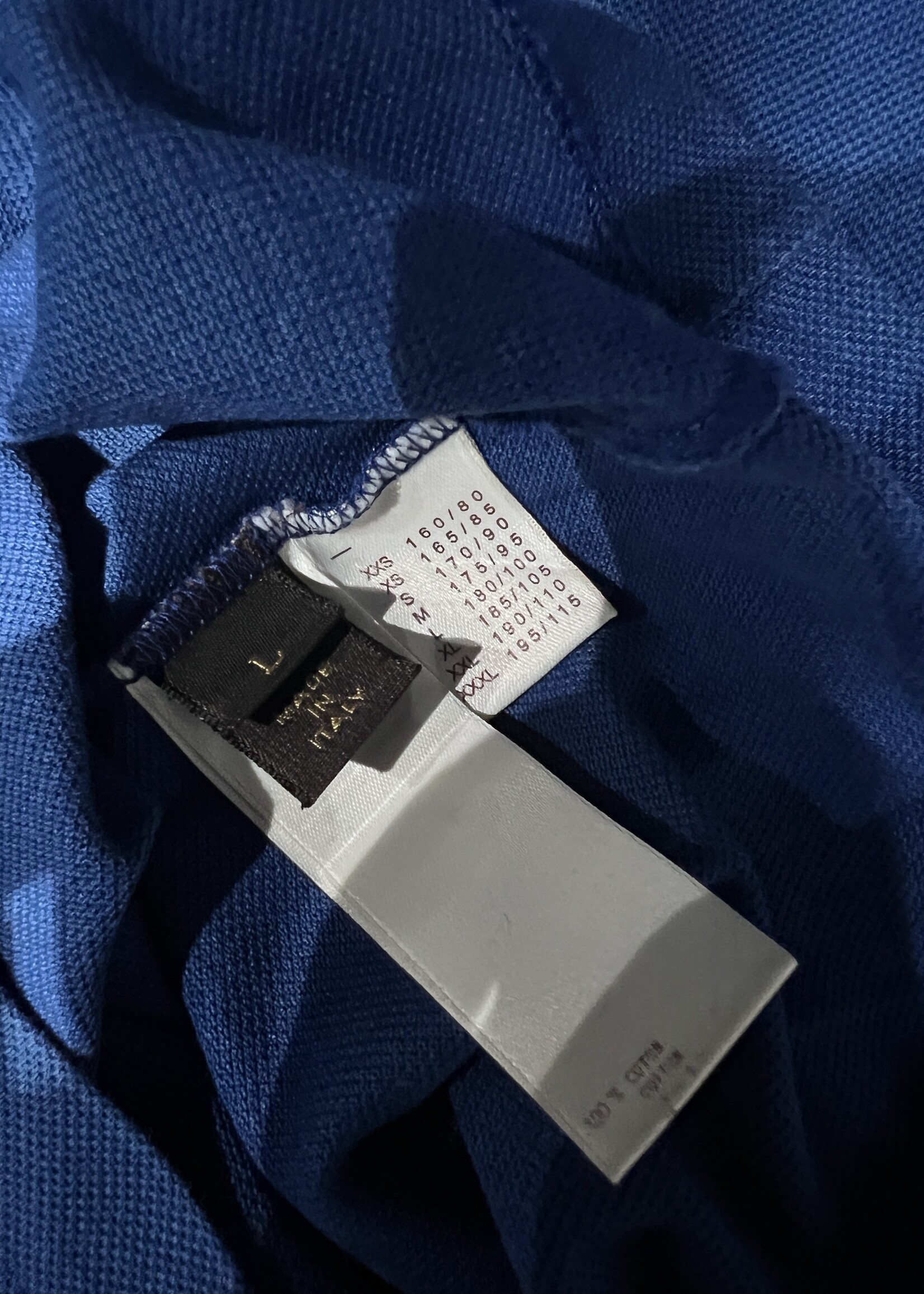 Louis Vuitton Louis Vuitton Cotton Polo L - Blue