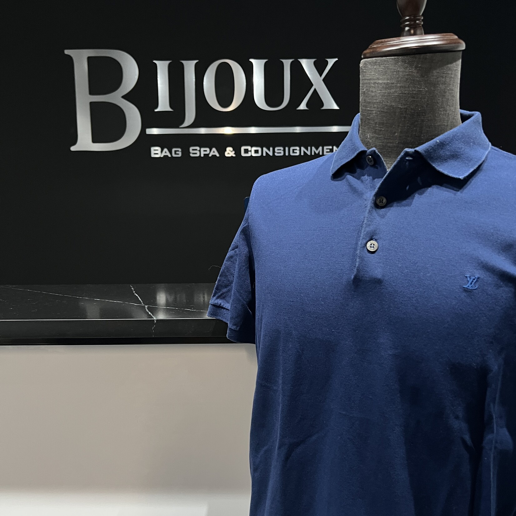 Louis Vuitton Louis Vuitton Cotton Polo L - Dark Blue