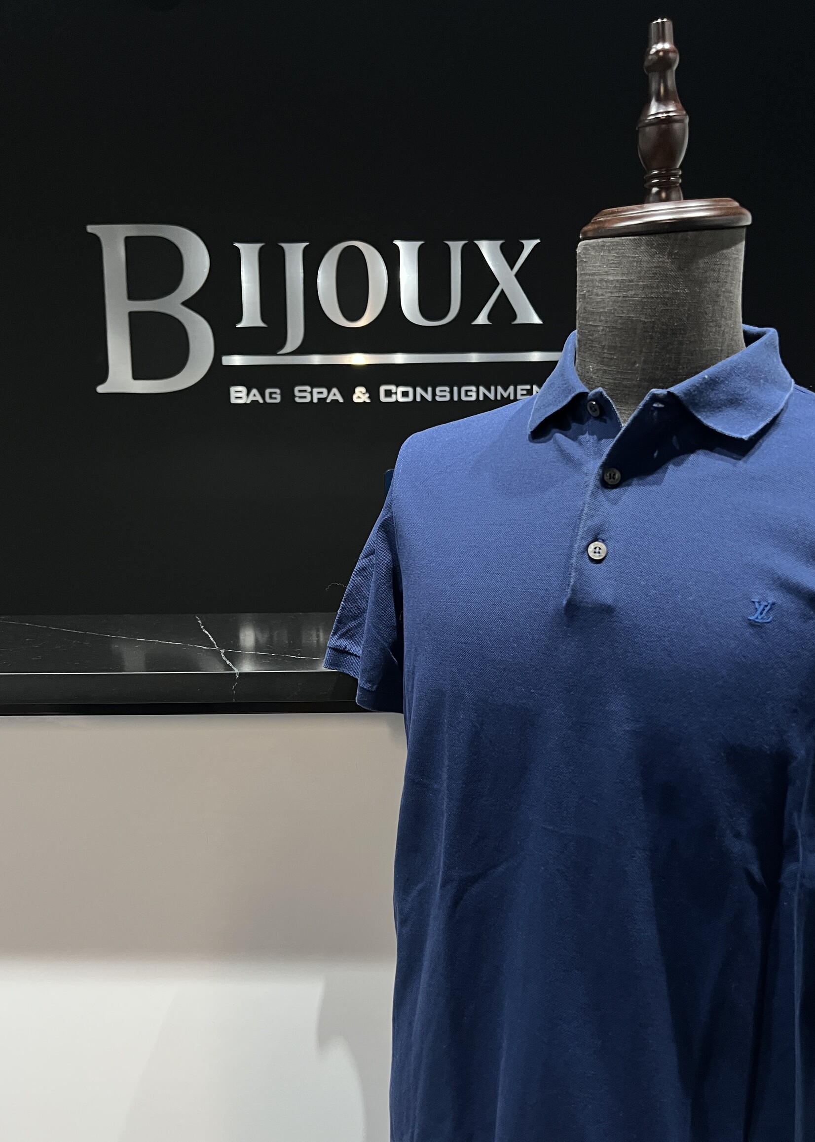 Louis Vuitton SOLD- Louis Vuitton Cotton Polo L - Dark Blue