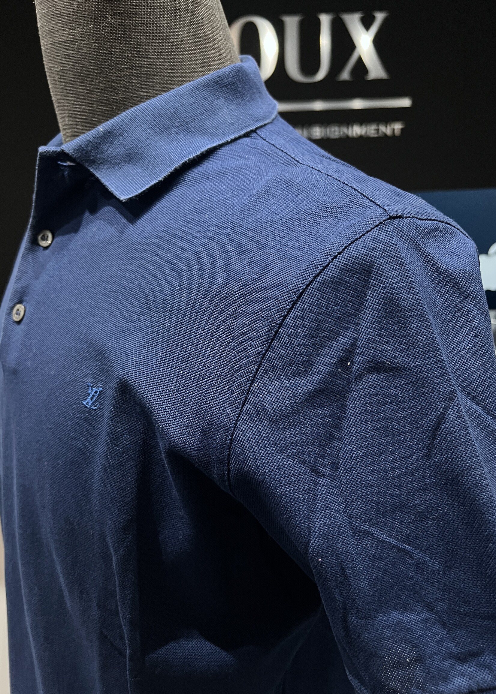 Louis Vuitton SOLD- Louis Vuitton Cotton Polo L - Dark Blue