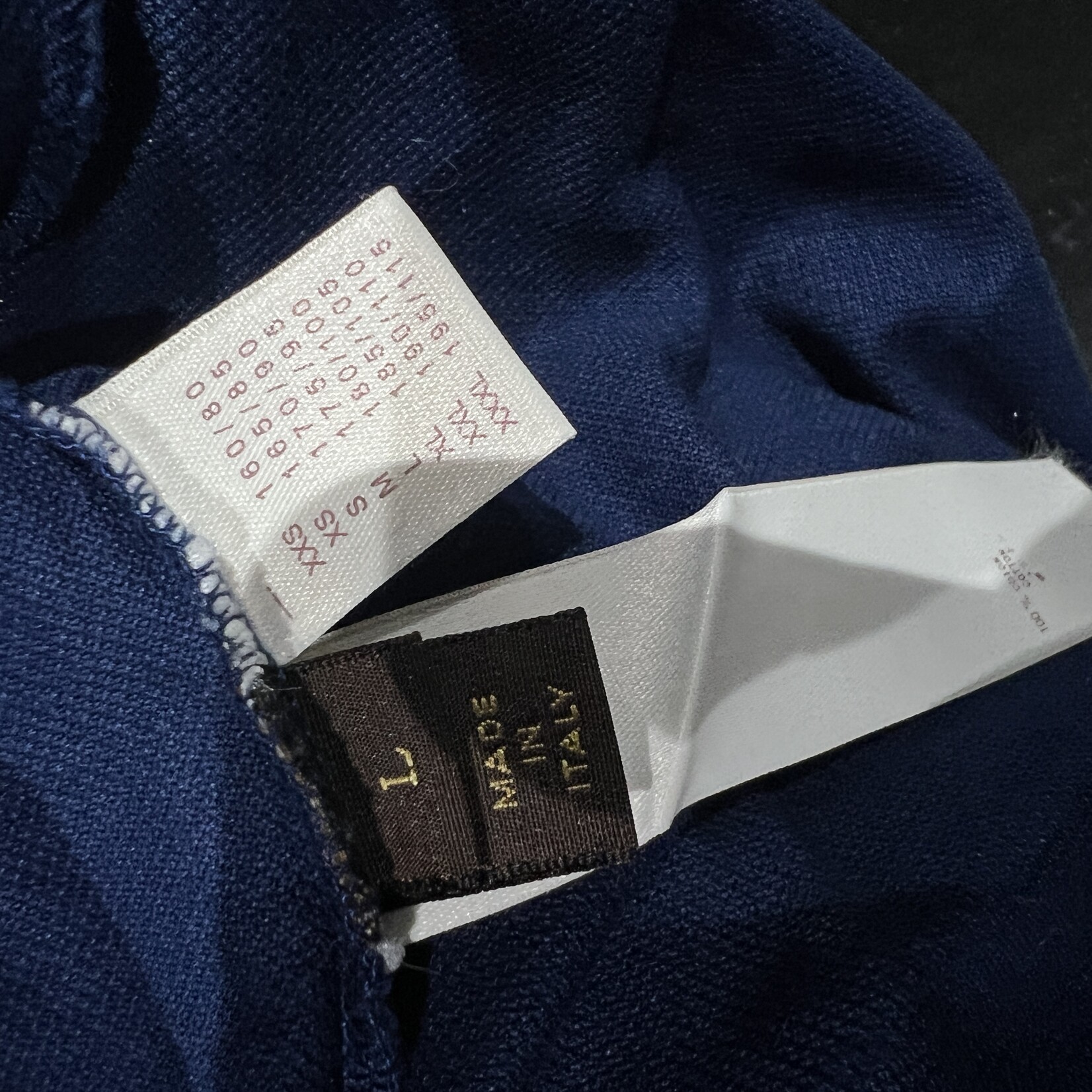 Louis Vuitton Louis Vuitton Cotton Polo L - Dark Blue