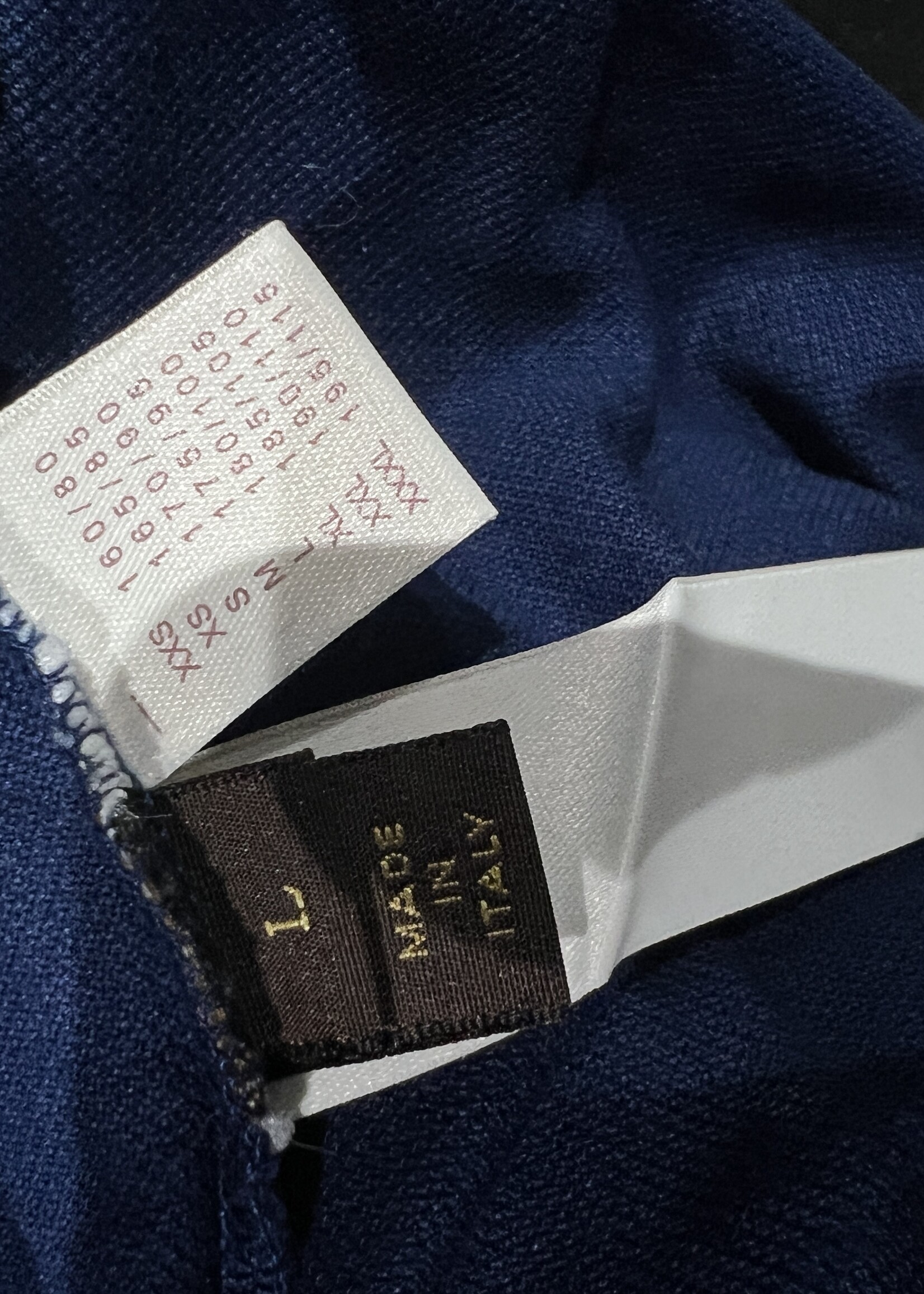 Louis Vuitton Louis Vuitton Cotton Polo L - Dark Blue