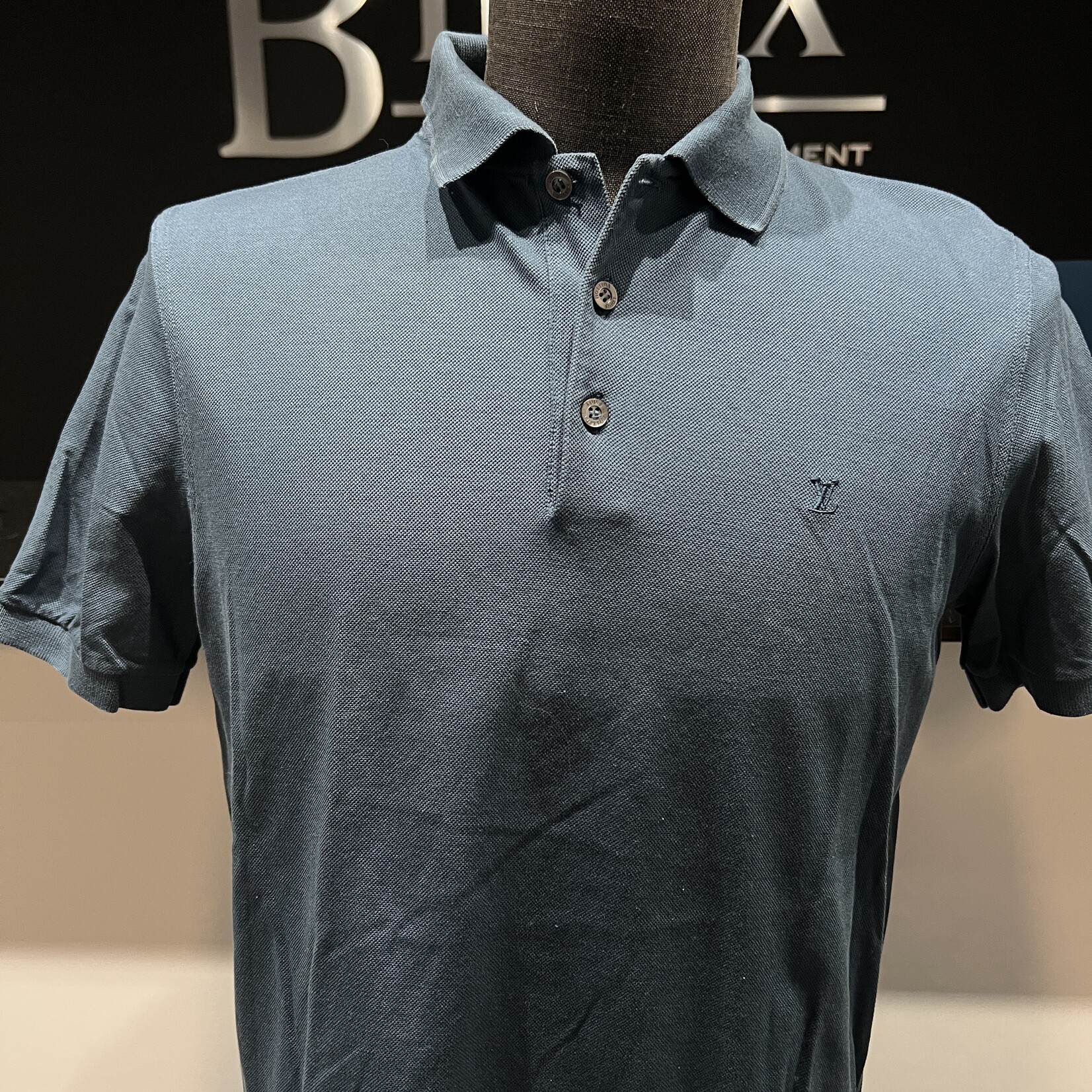Louis Vuitton Louis Vuitton Cotton Polo L - Slate Blue