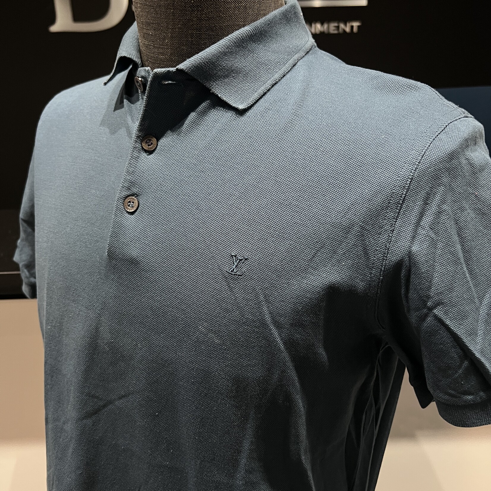 Louis Vuitton Louis Vuitton Cotton Polo L - Slate Blue