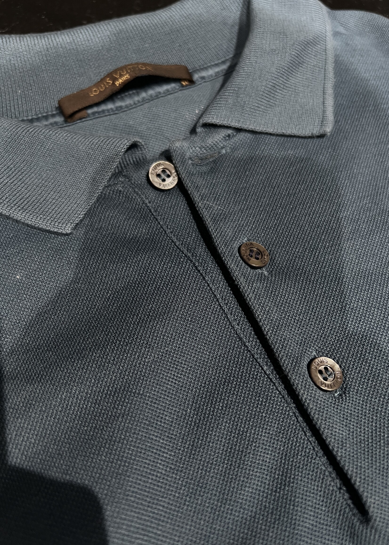 Louis Vuitton SOLD- Louis Vuitton Cotton Polo L - Slate Blue