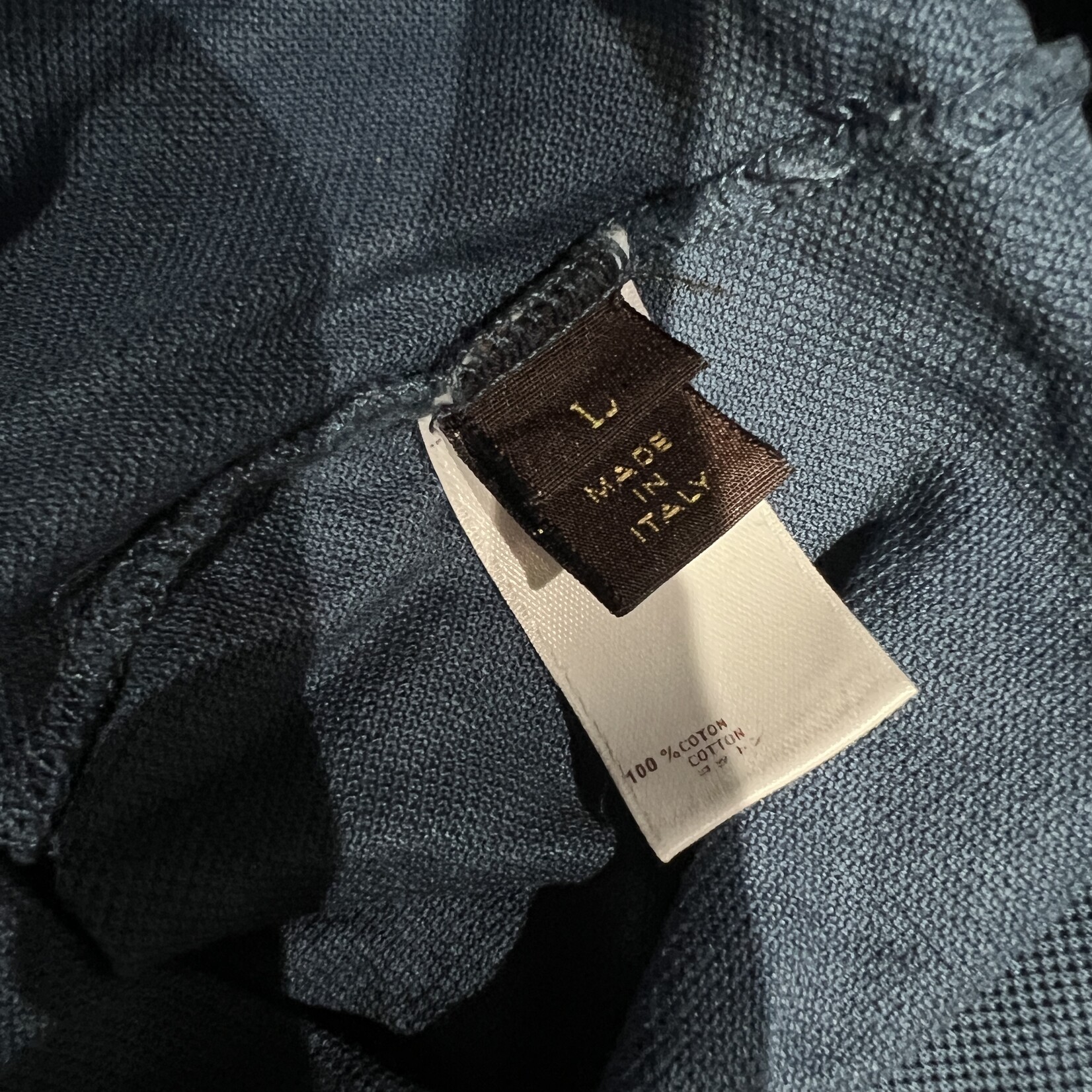Louis Vuitton Louis Vuitton Cotton Polo L - Slate Blue