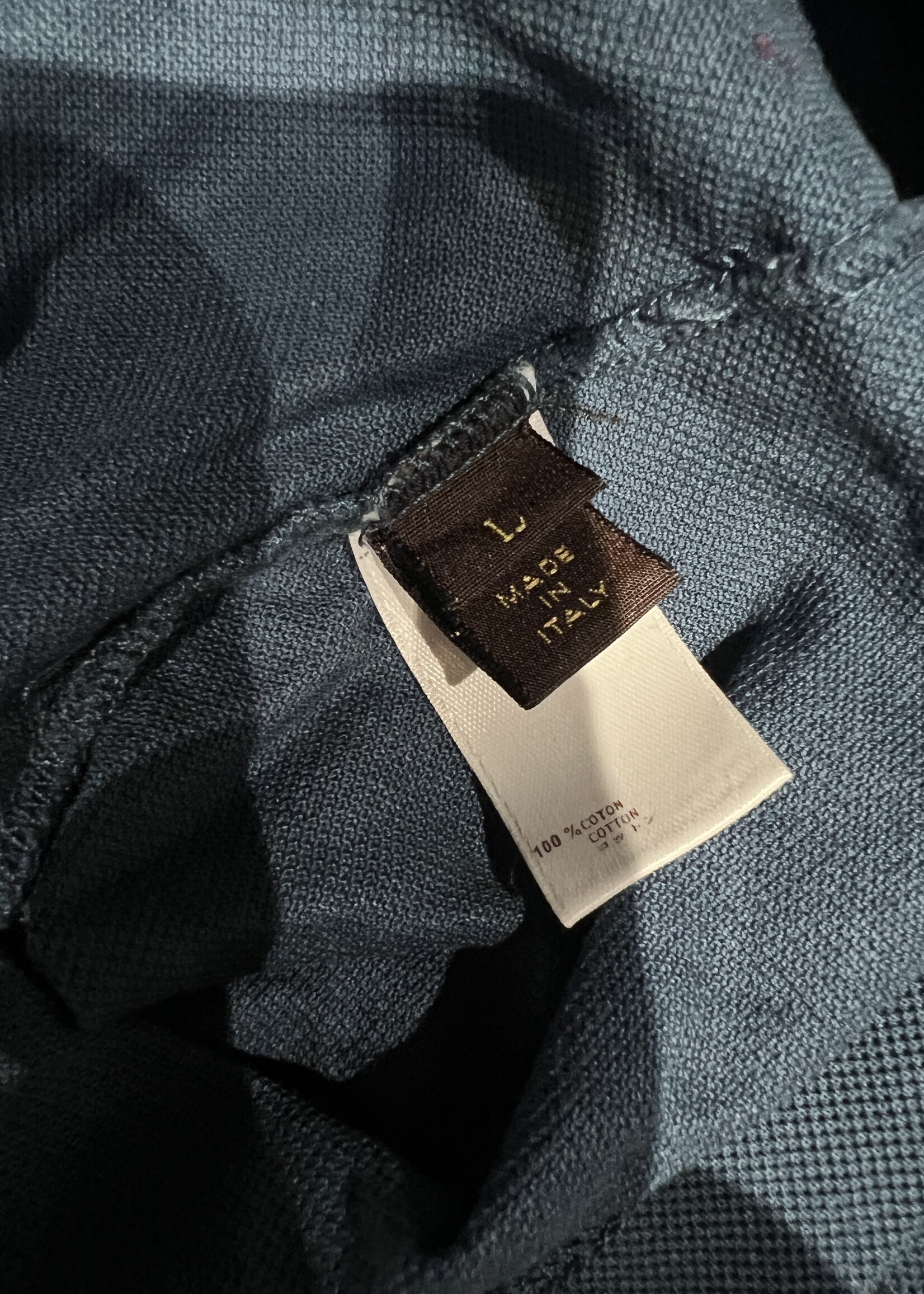 Louis Vuitton Louis Vuitton Cotton Polo L - Slate Blue