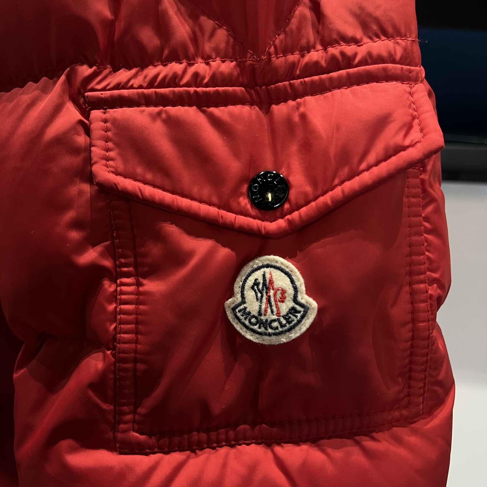 Moncler Red Coat Size 6
