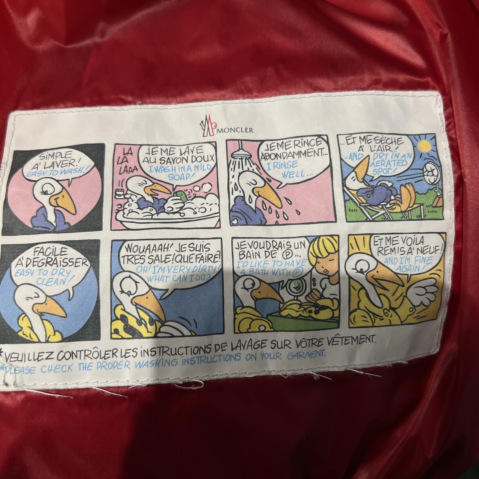Moncler Red Coat Size 6