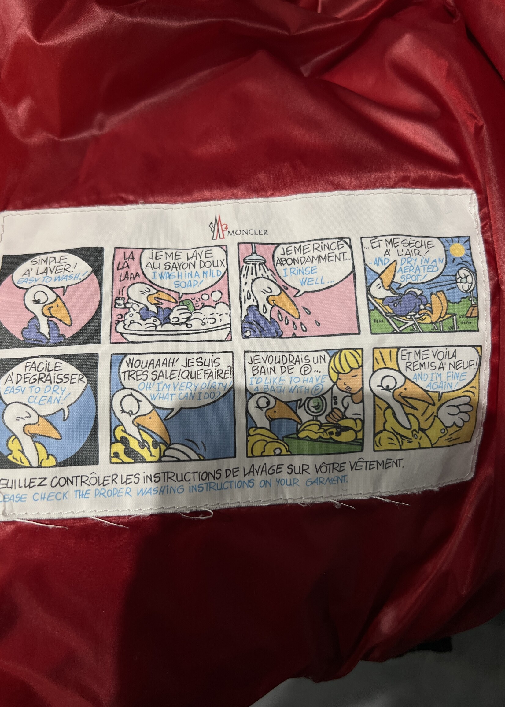 Moncler Red Coat Size 6
