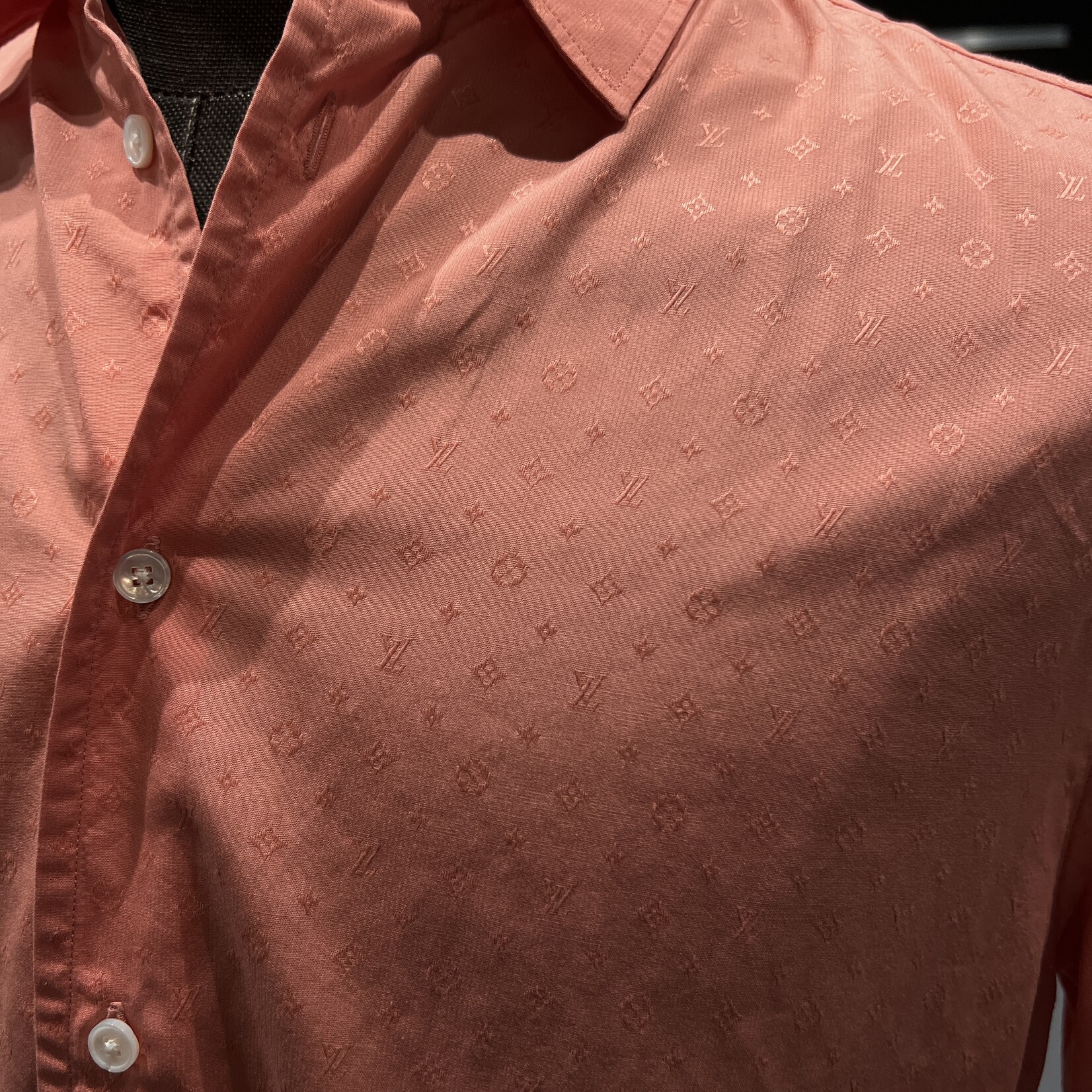 Louis Vuitton SOLD - Louis Vuitton Cotton Button Down M - Salmon
