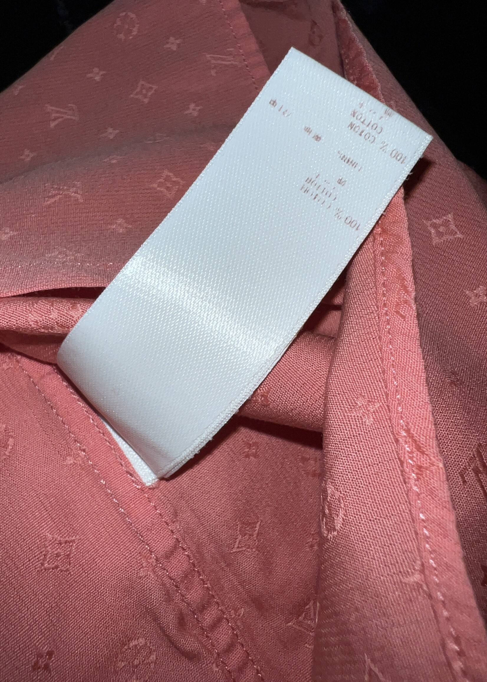 Louis Vuitton SOLD - Louis Vuitton Cotton Button Down M - Salmon