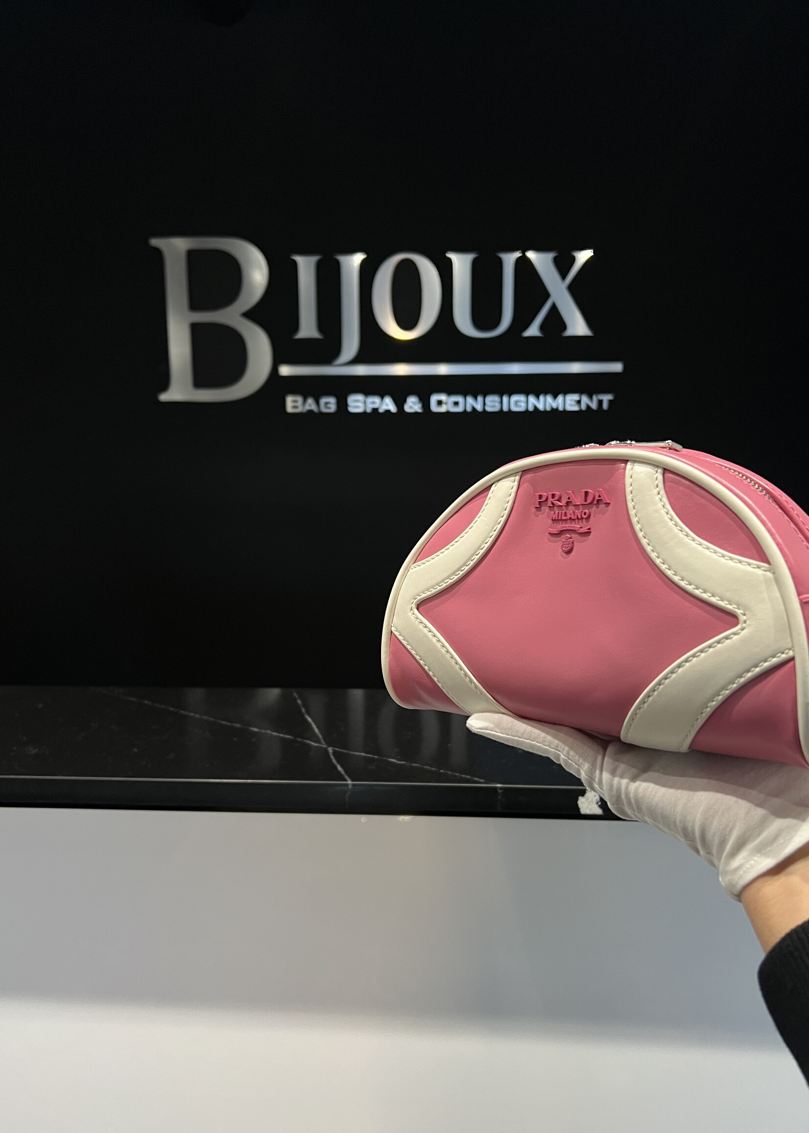 Prada SOLD- Prada Pink Bowler Crossbody