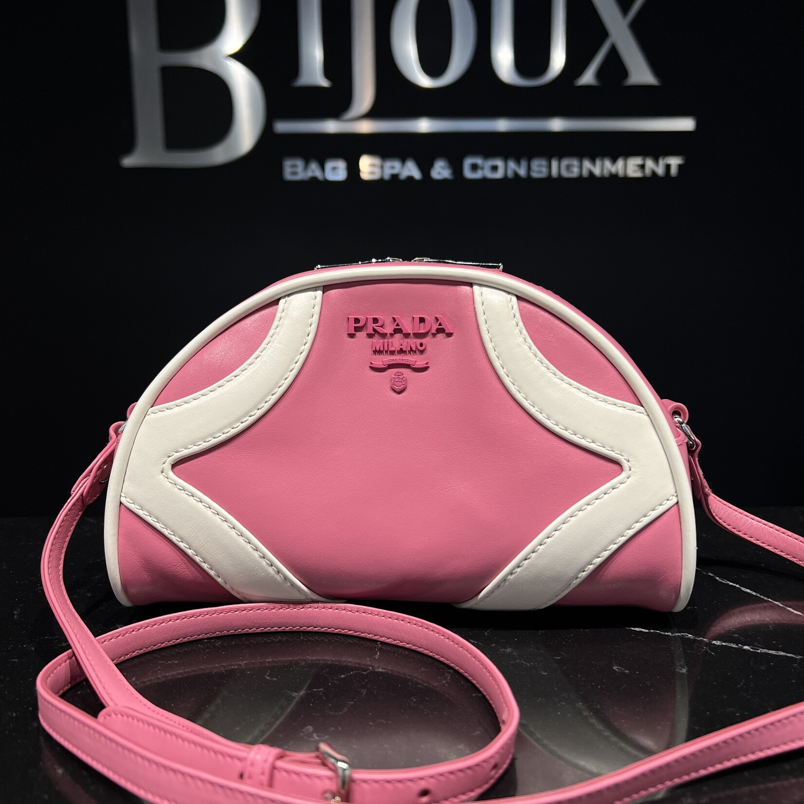 Prada SOLD- Prada Pink Bowler Crossbody