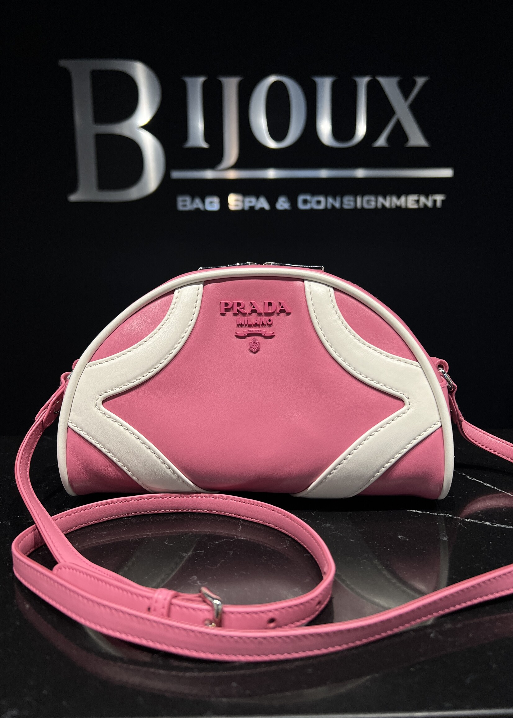 Prada SOLD- Prada Pink Bowler Crossbody