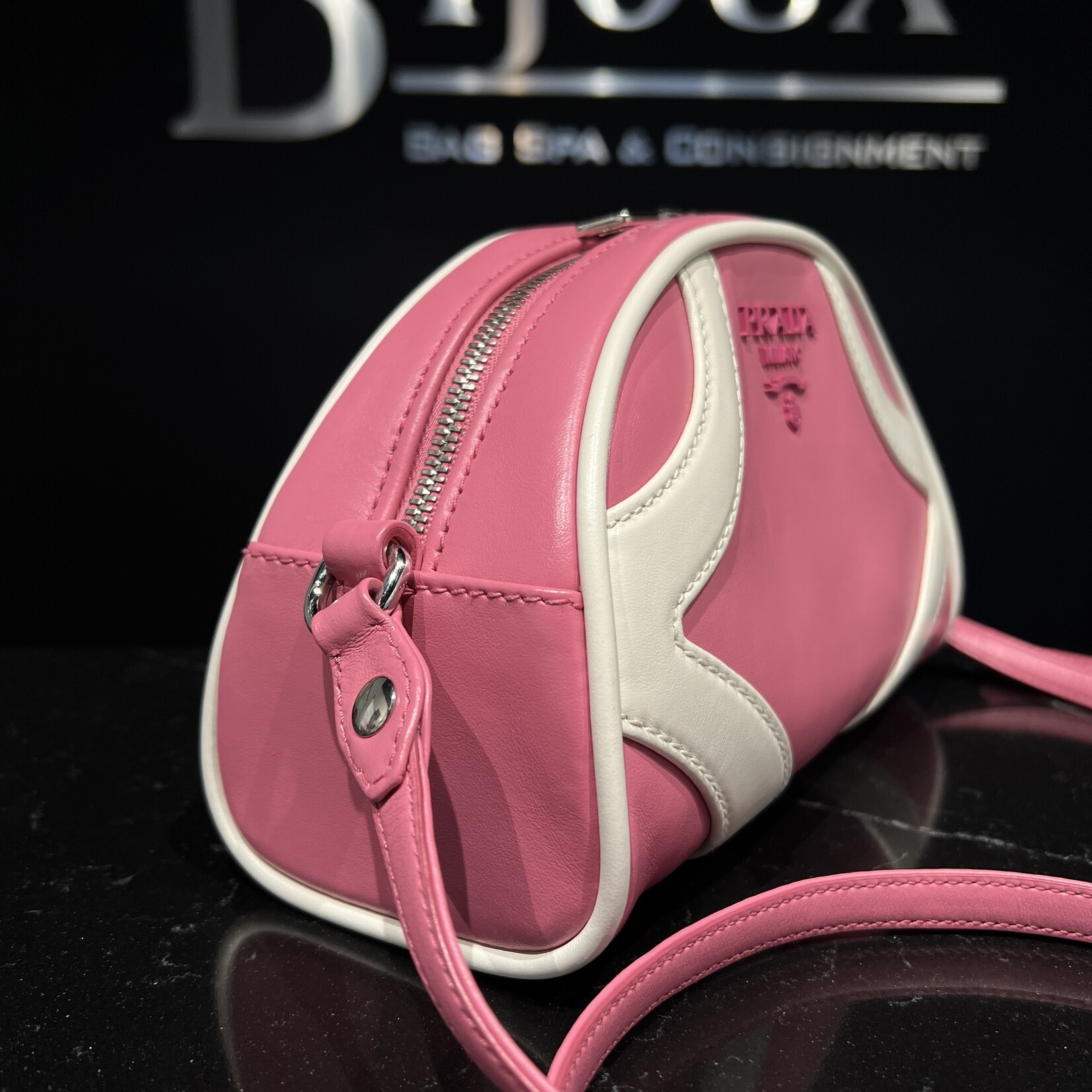 Prada SOLD- Prada Pink Bowler Crossbody