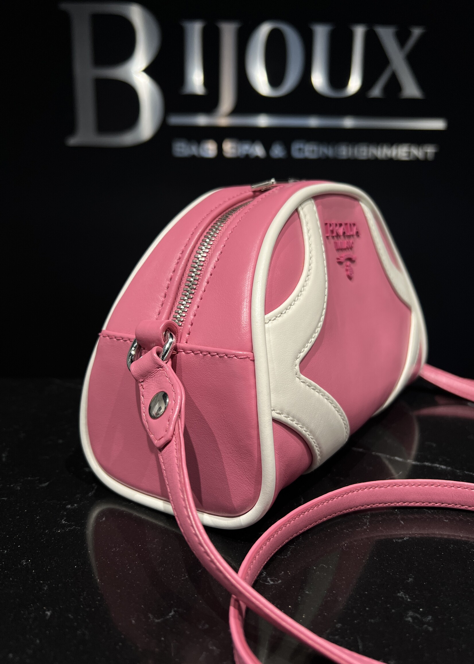 Prada SOLD- Prada Pink Bowler Crossbody
