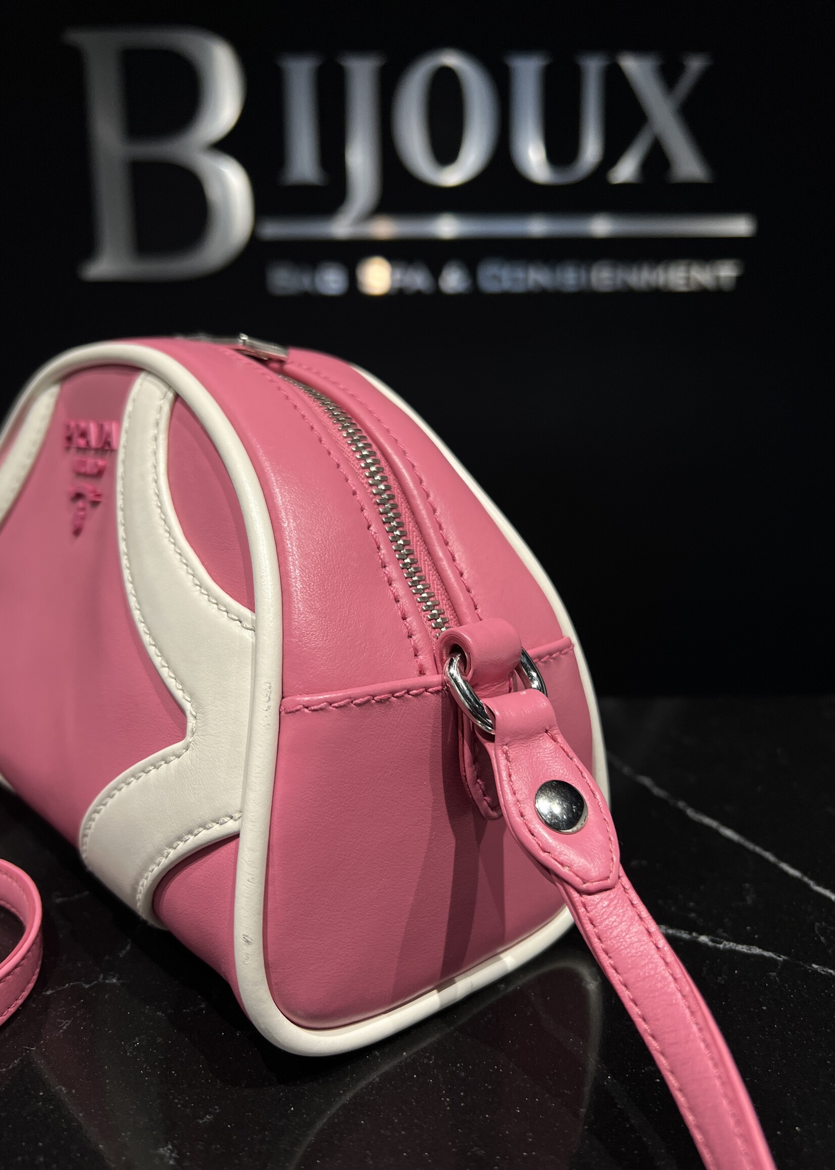 Prada SOLD- Prada Pink Bowler Crossbody