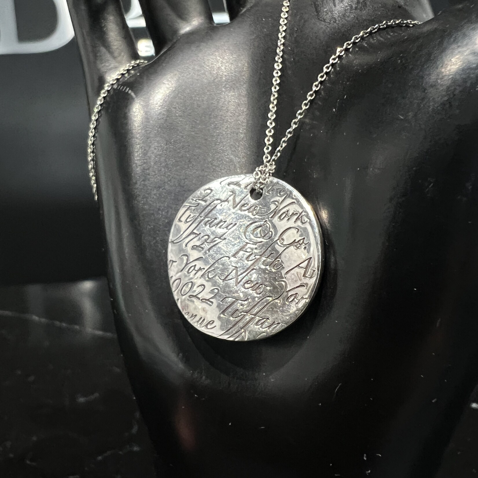 Tiffany & Co SOLD - Tiffany  Disc Pendent Necklace