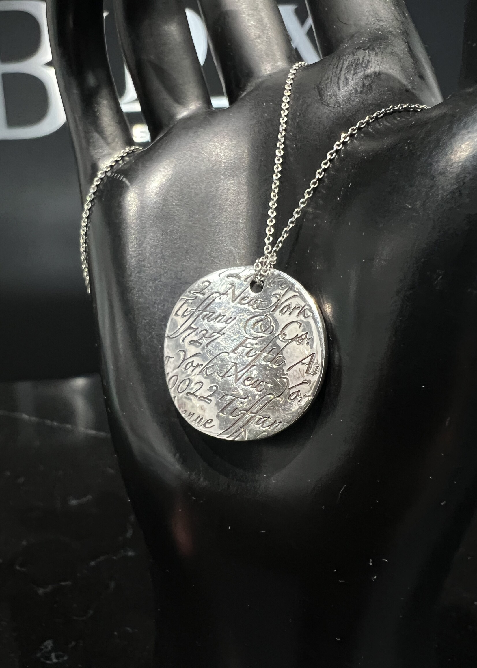 Tiffany & Co SOLD - Tiffany  Disc Pendent Necklace