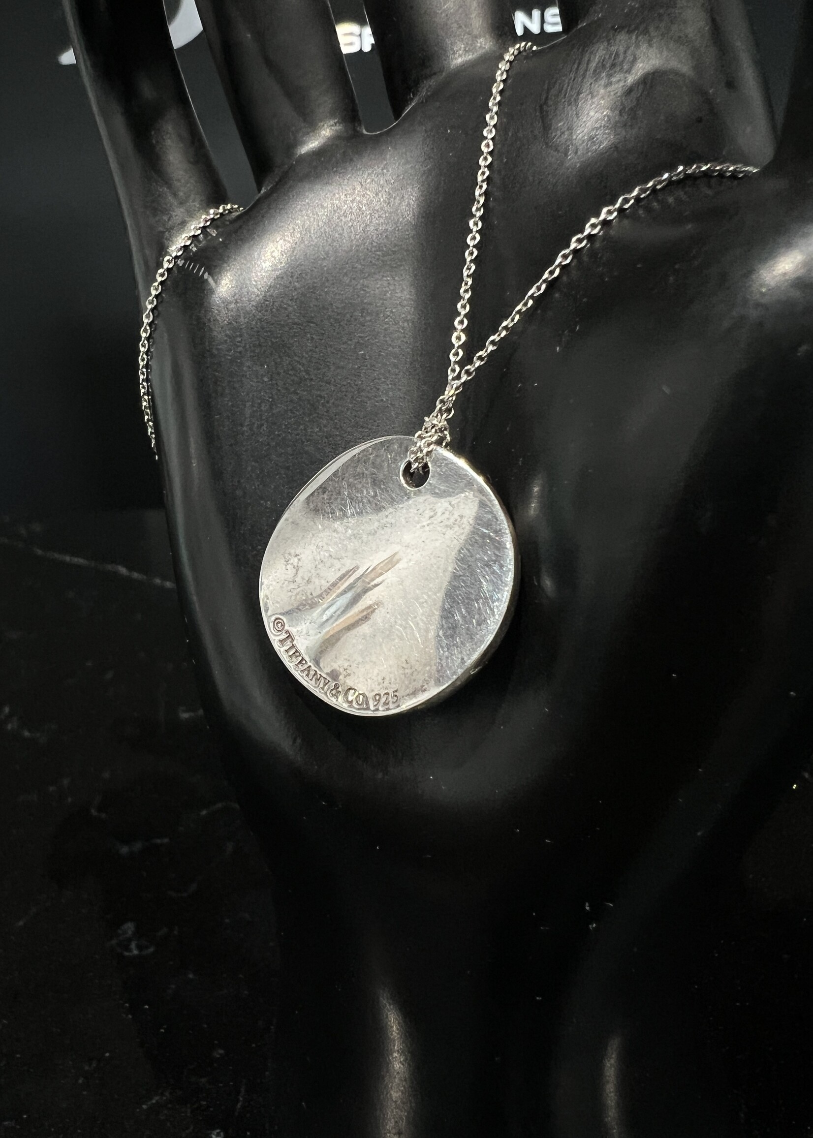 Tiffany & Co SOLD - Tiffany  Disc Pendent Necklace