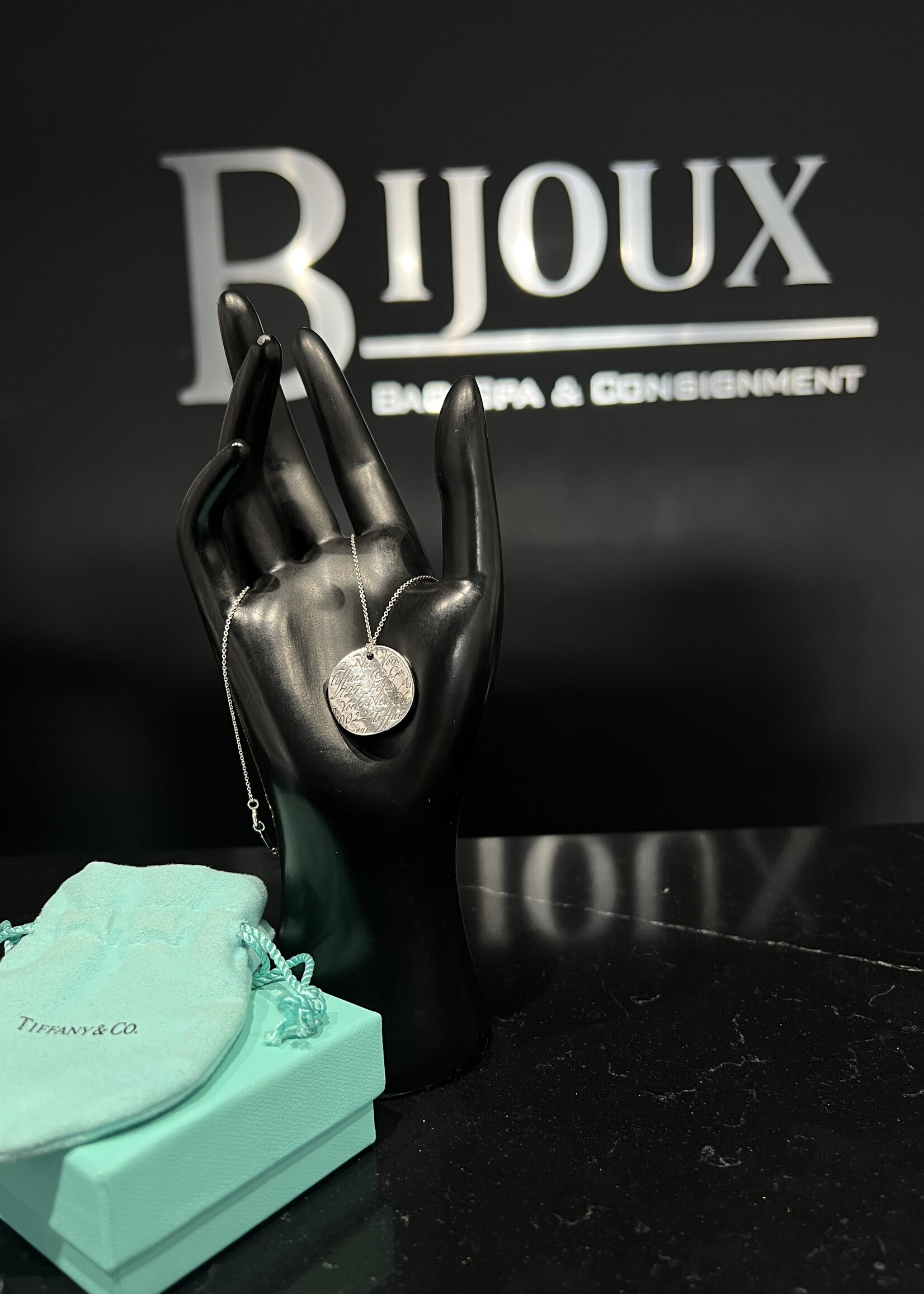 Tiffany & Co SOLD - Tiffany  Disc Pendent Necklace