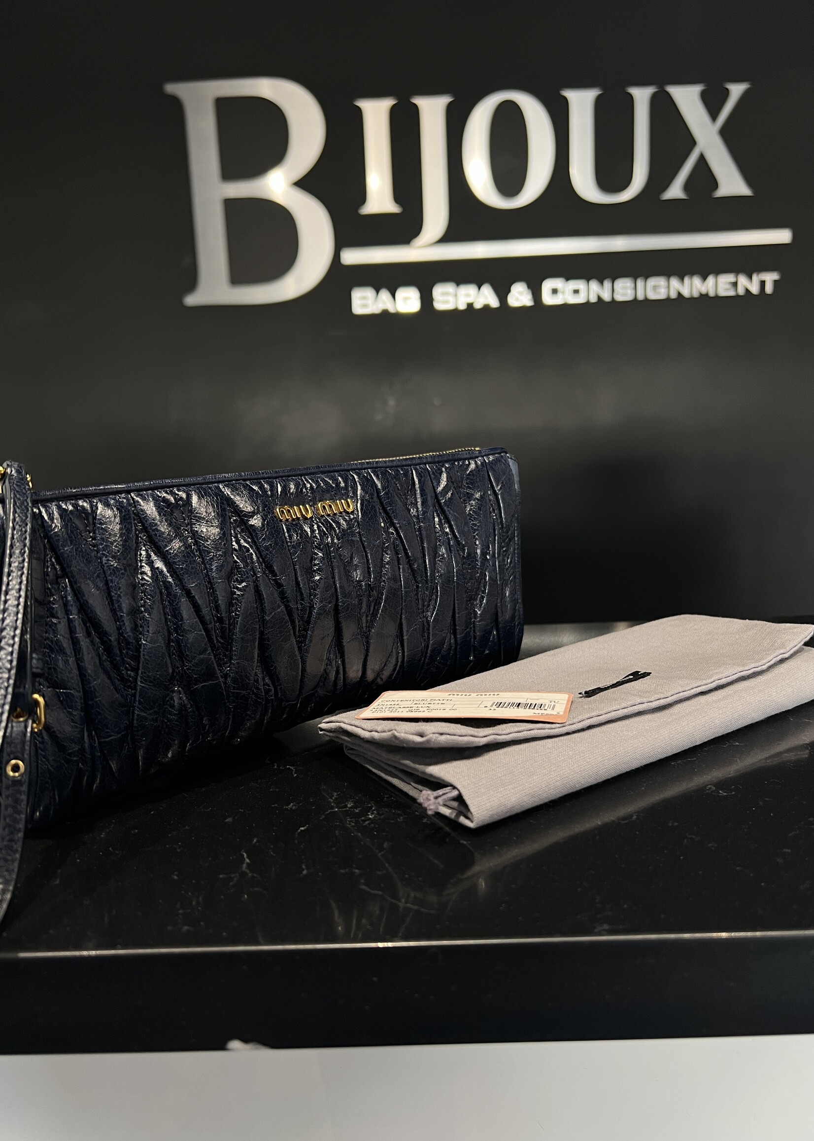 Miu MIu SOLD- Miu Miu Clutch Navy