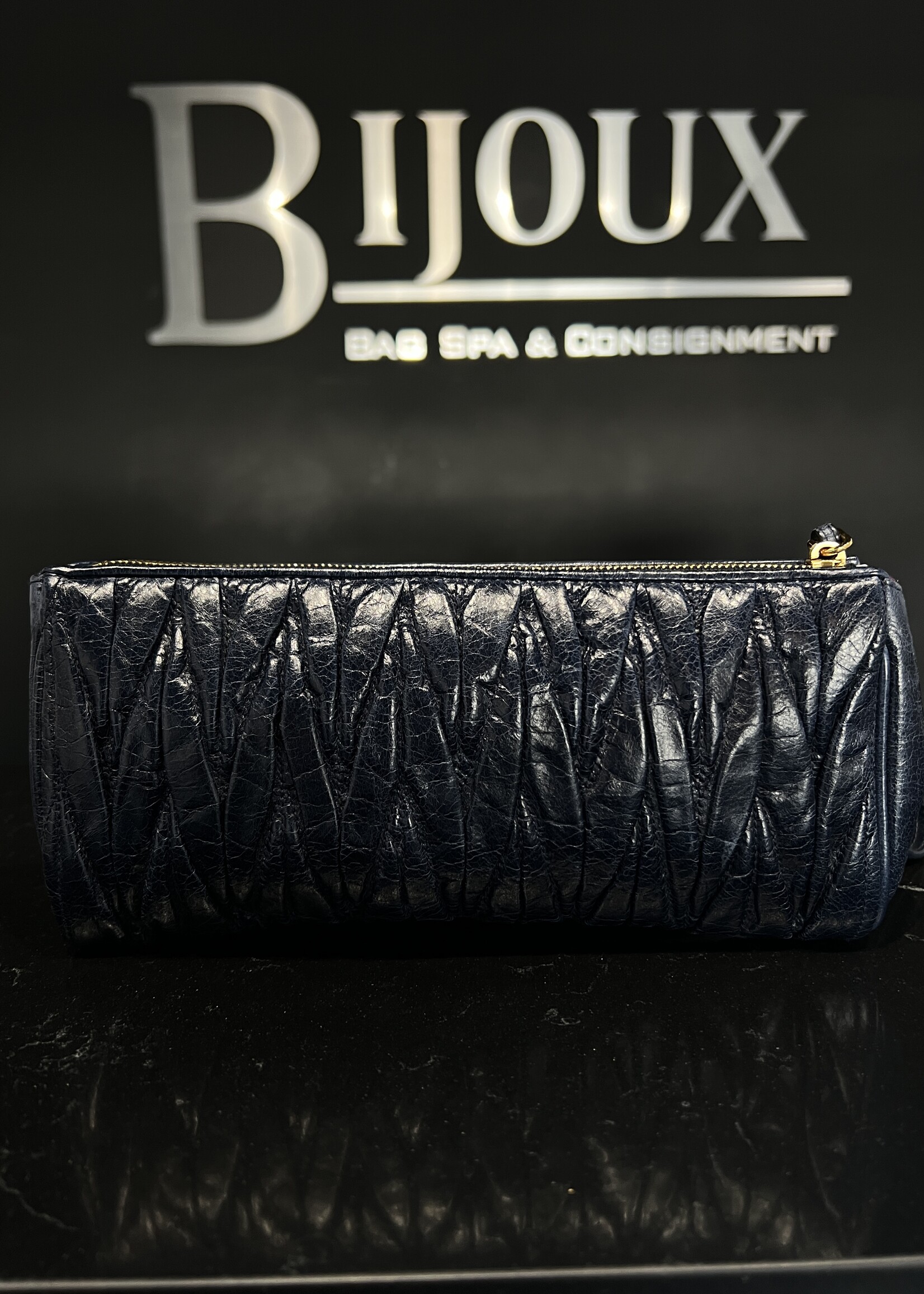 Miu MIu SOLD- Miu Miu Clutch Navy