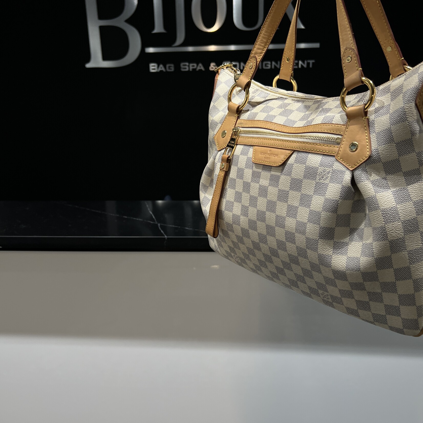 Louis Vuitton SOLD - Louis Vuitton Evora MM Damier Azur
