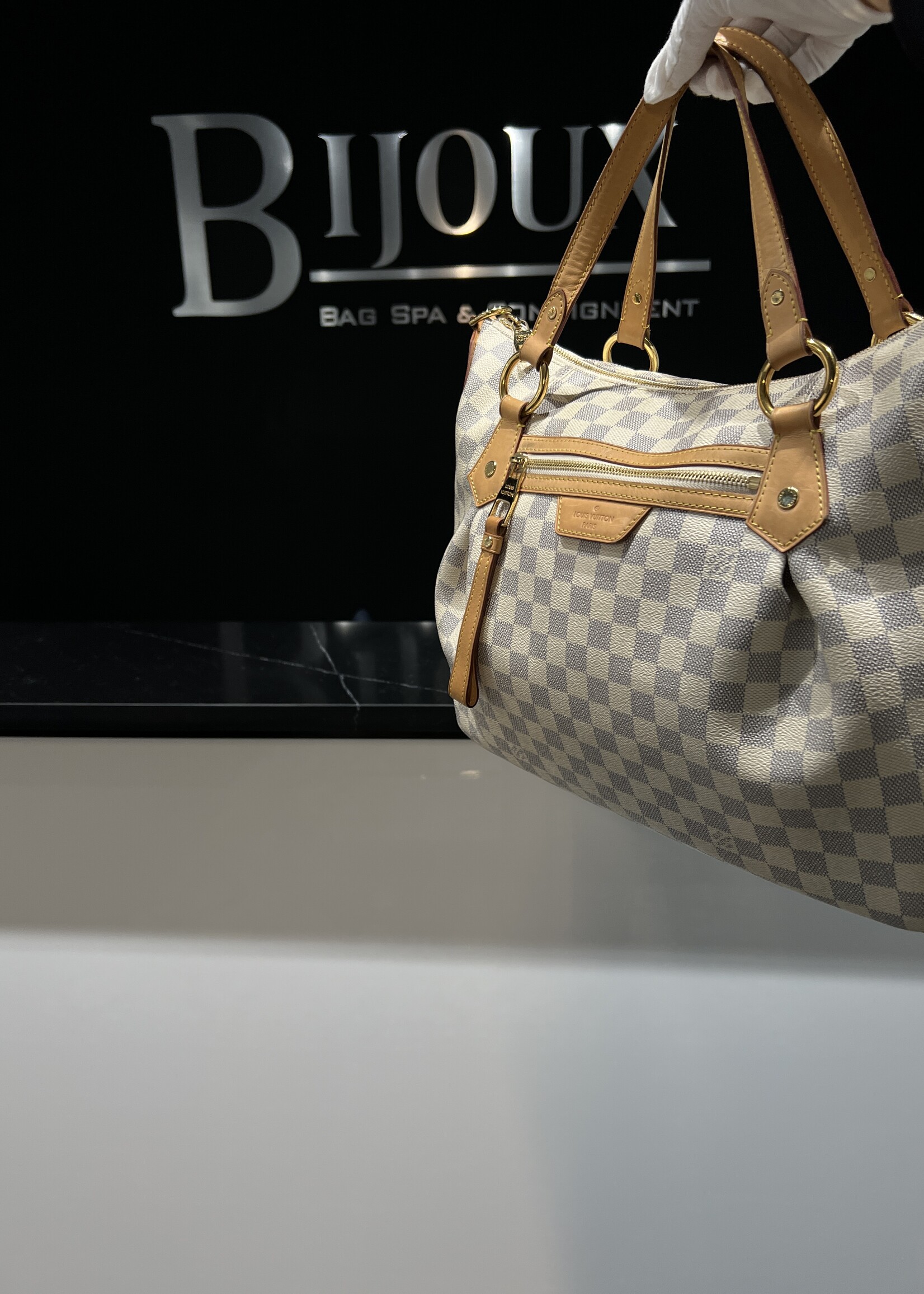 Louis Vuitton SOLD - Louis Vuitton Evora MM Damier Azur