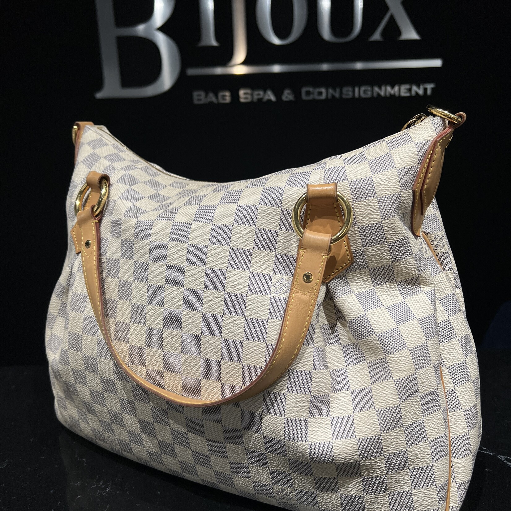 Louis Vuitton SOLD - Louis Vuitton Evora MM Damier Azur