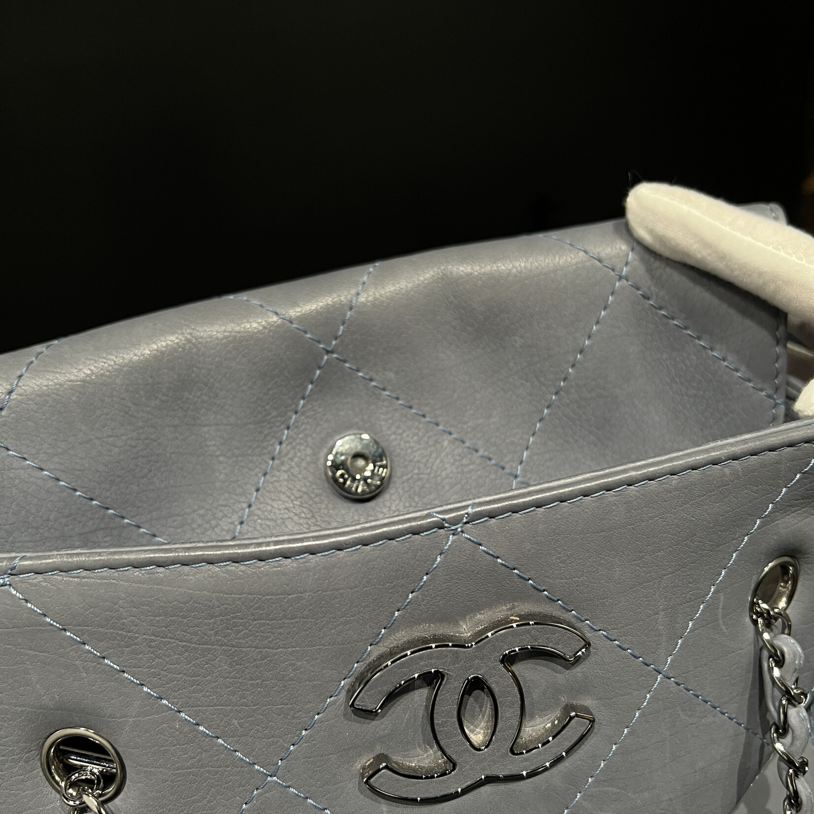 Chanel SOLD- Chanel Hampton Grey Tote