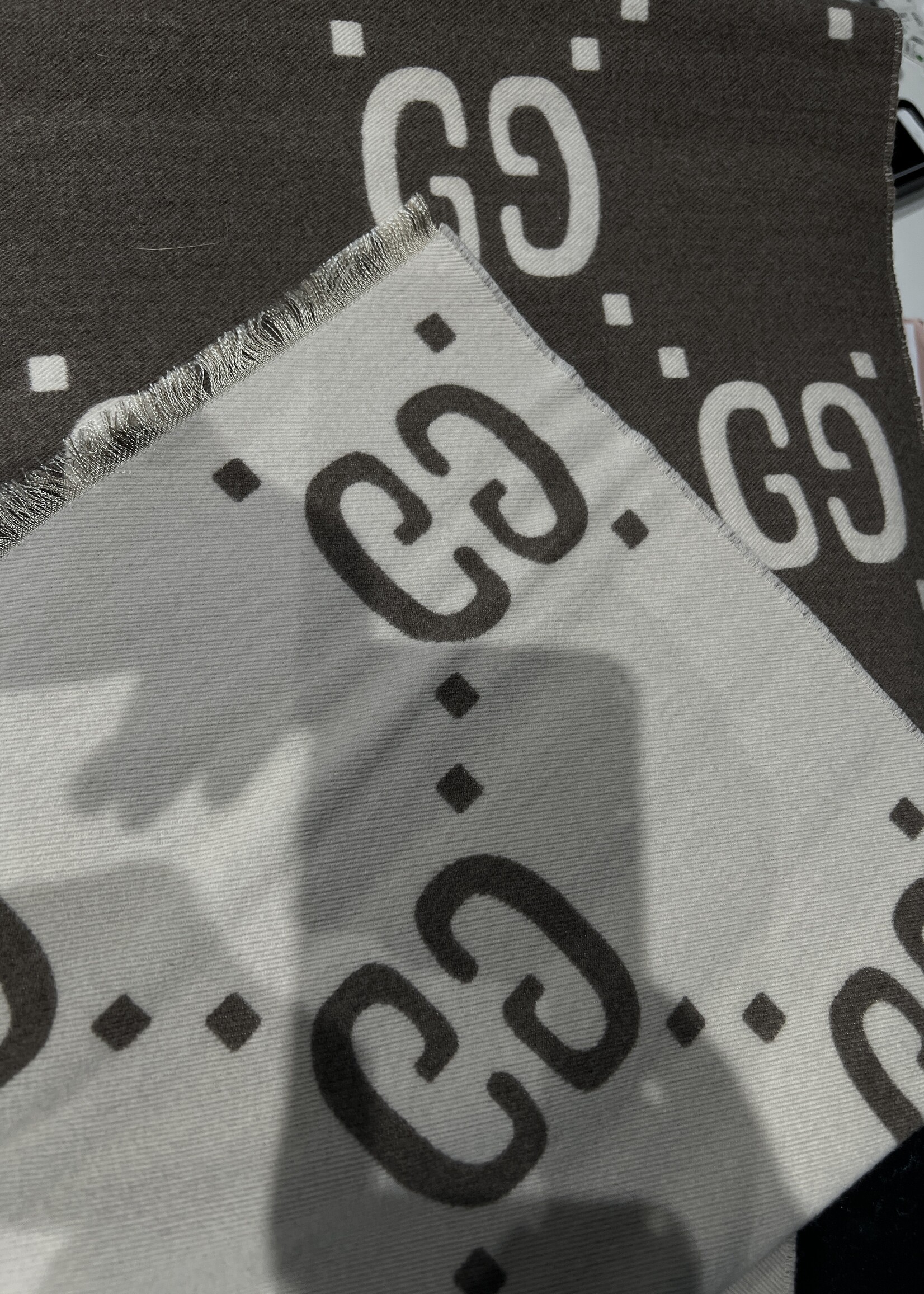 Gucci SOLD- Gucci Wool Brown Scarf