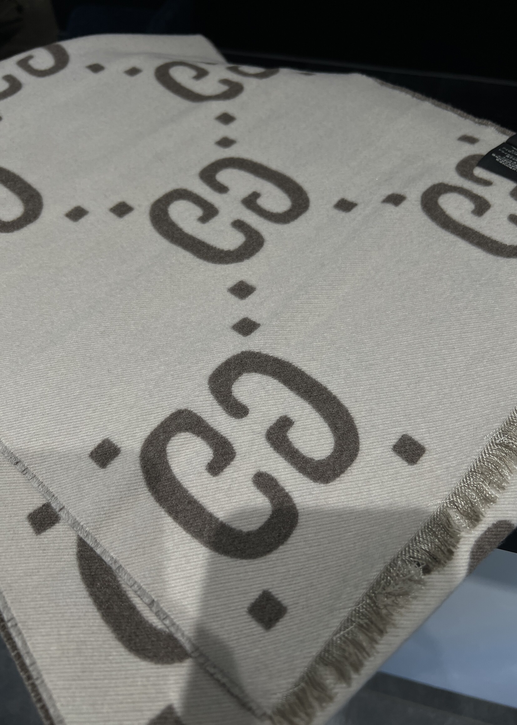 Gucci SOLD- Gucci Wool Brown Scarf