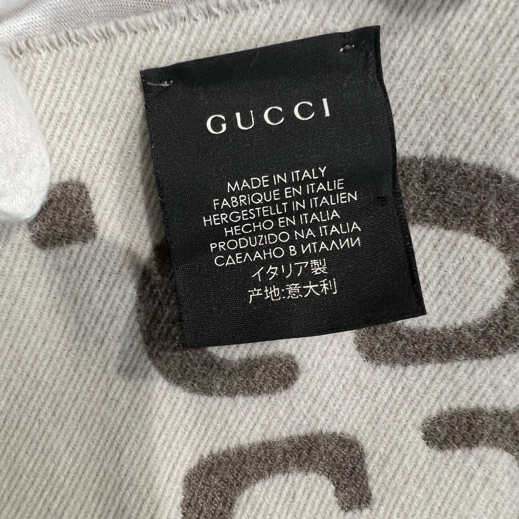 Gucci SOLD- Gucci Wool Brown Scarf