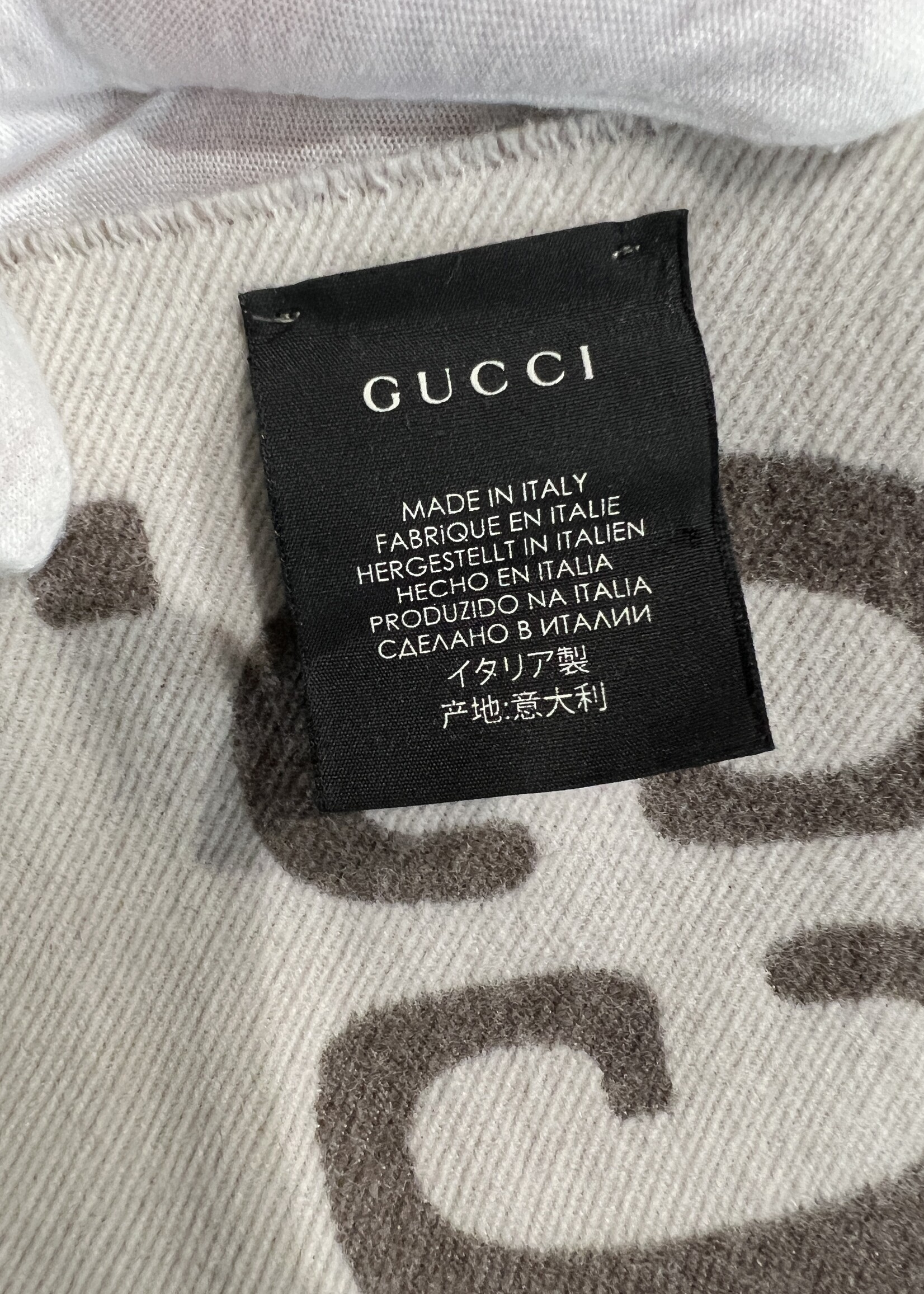 Gucci SOLD- Gucci Wool Brown Scarf