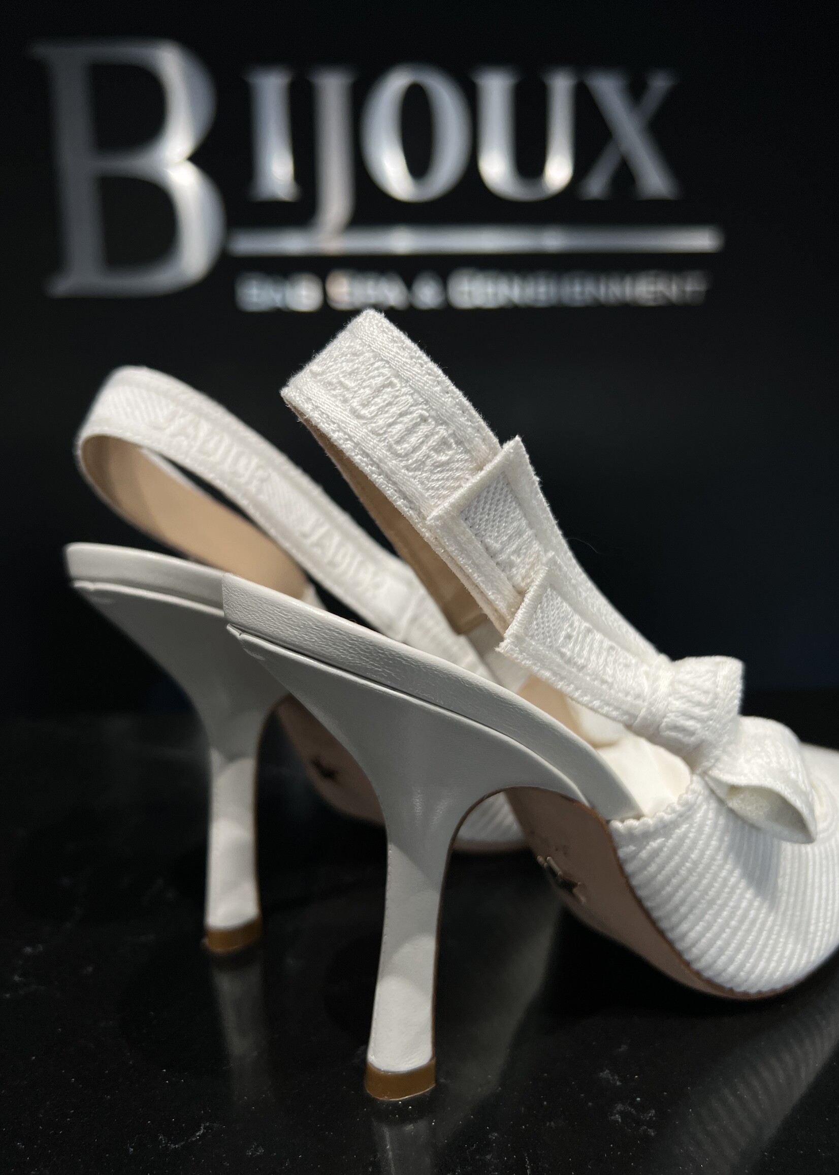 Christian Dior SOLD - Christian Dior Slingback White Heels -36