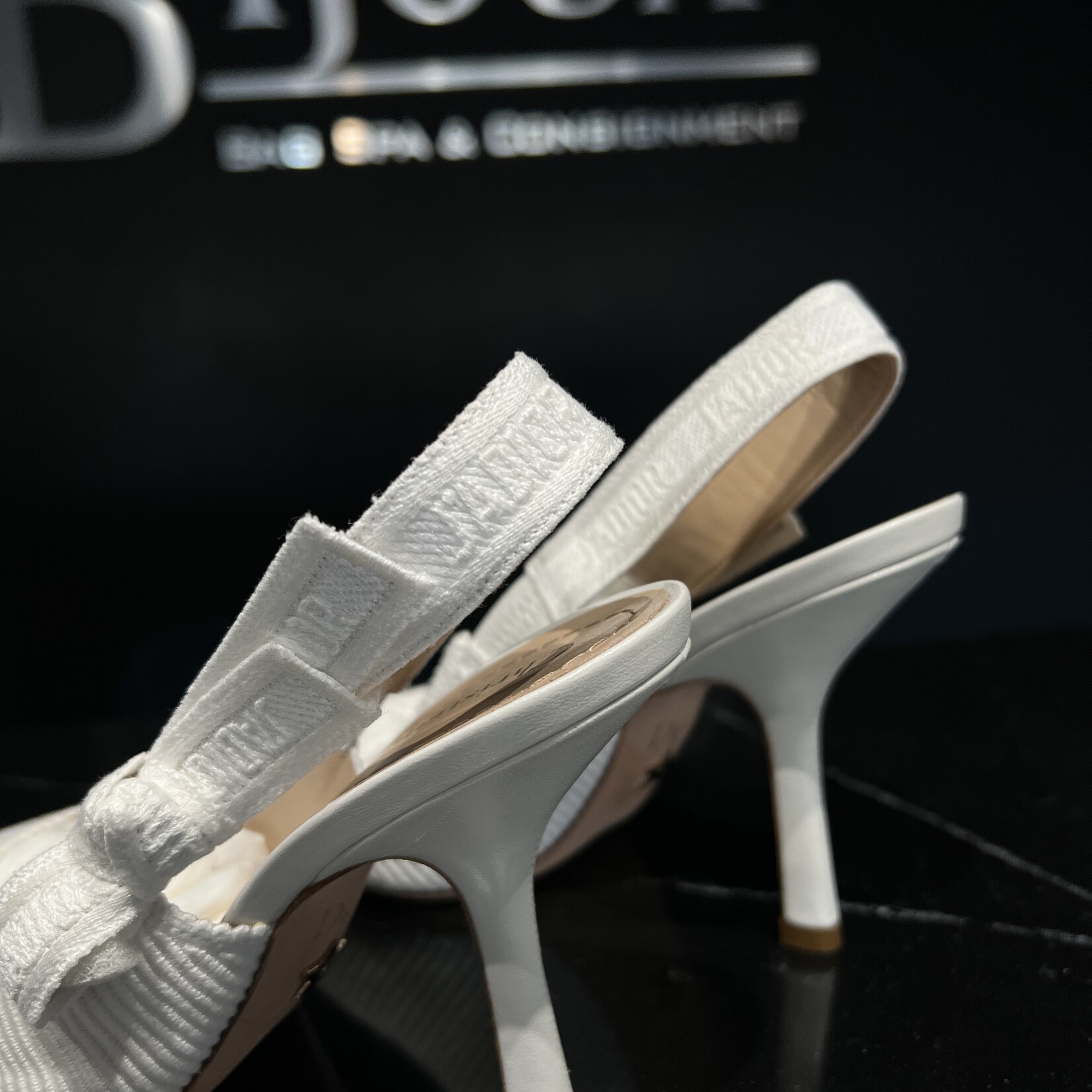 Christian Dior SOLD - Christian Dior Slingback White Heels -36