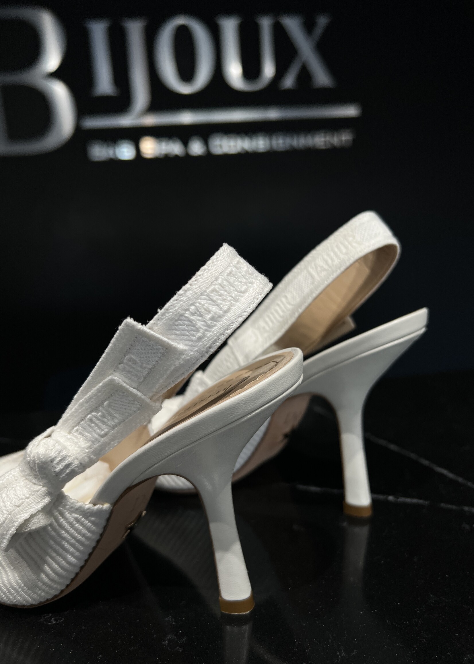 Christian Dior SOLD - Christian Dior Slingback White Heels -36